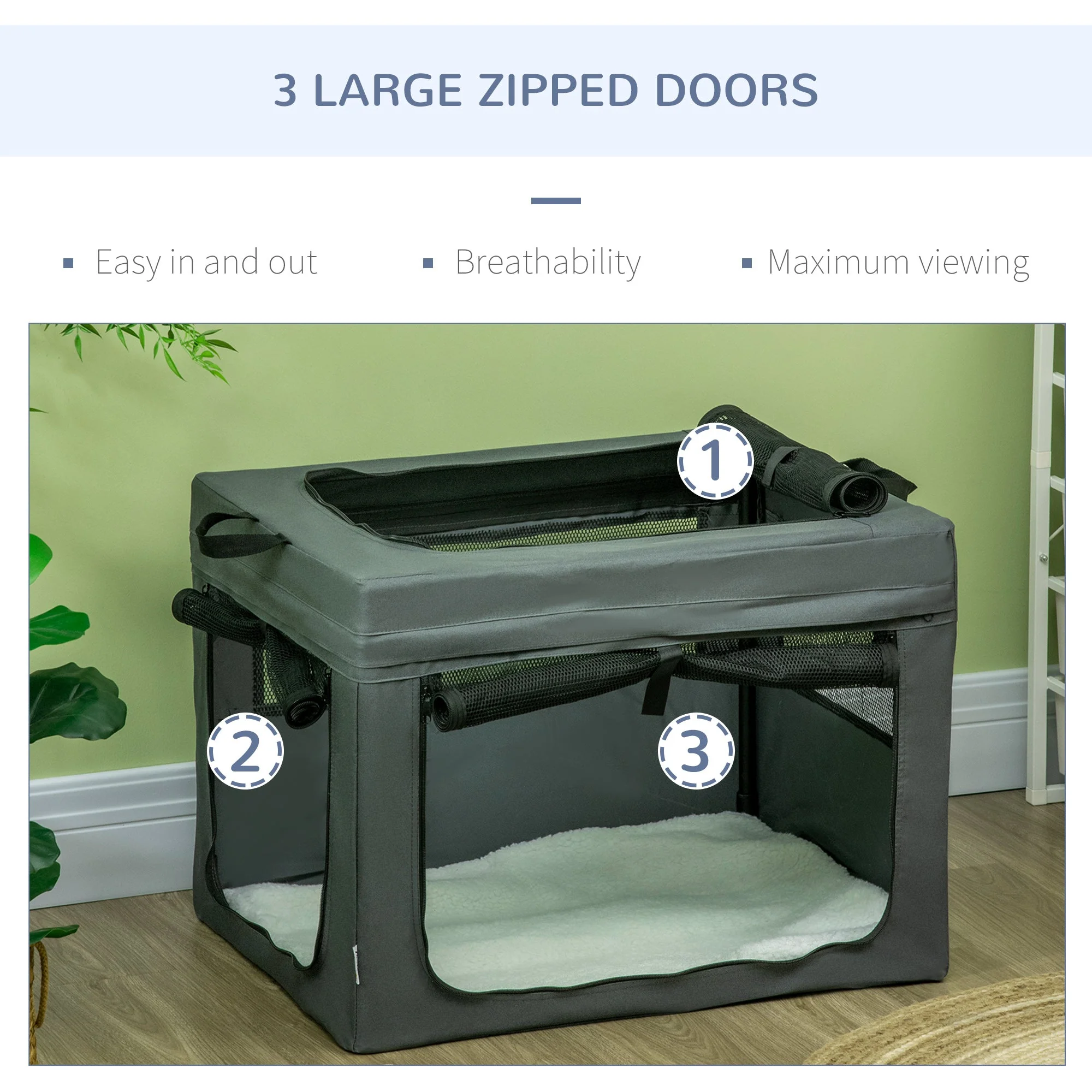 PawHut 69cm Pet Carrier - Image 2