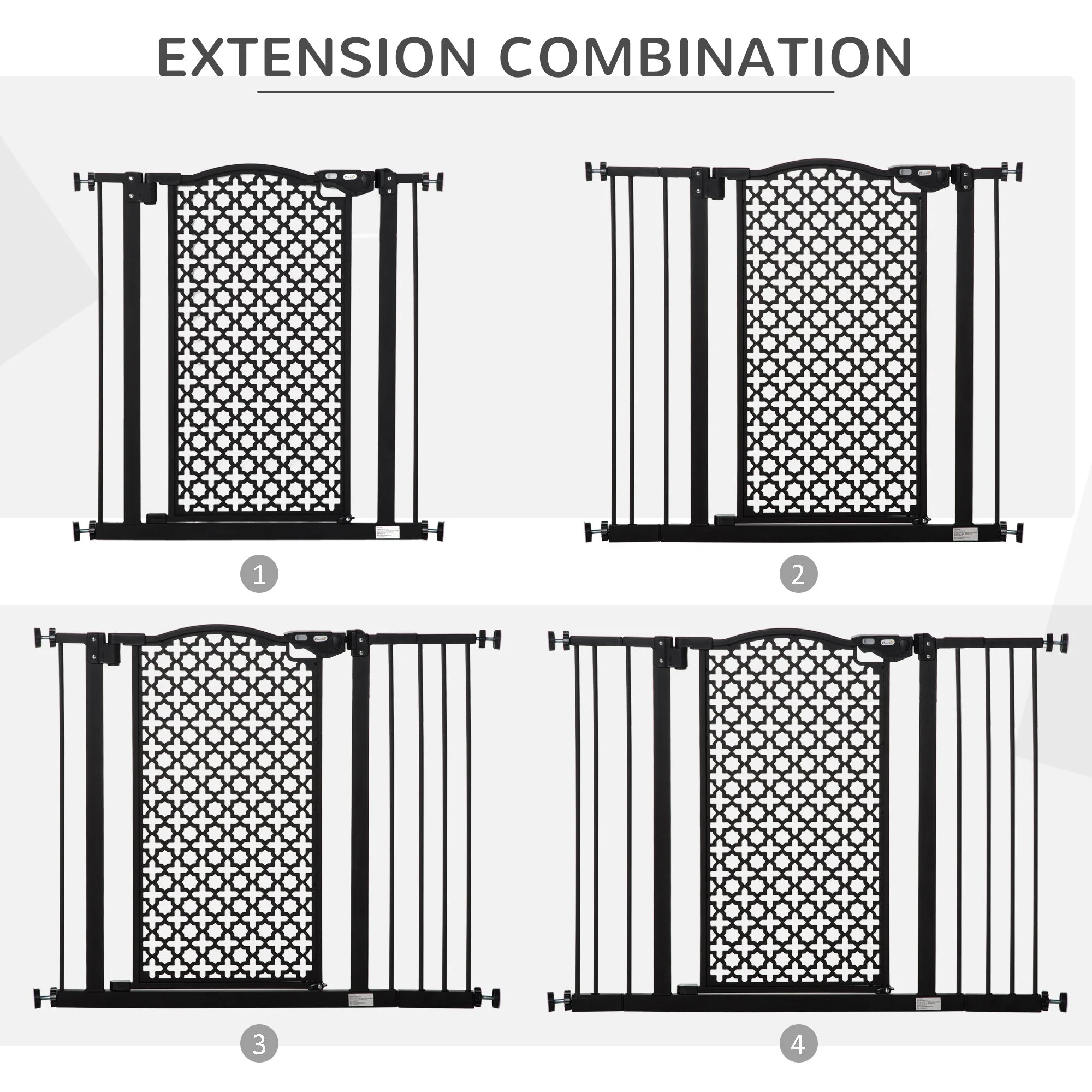 PawHut 74-105cm Pet Safety Gait Stair Barrier - Image 7