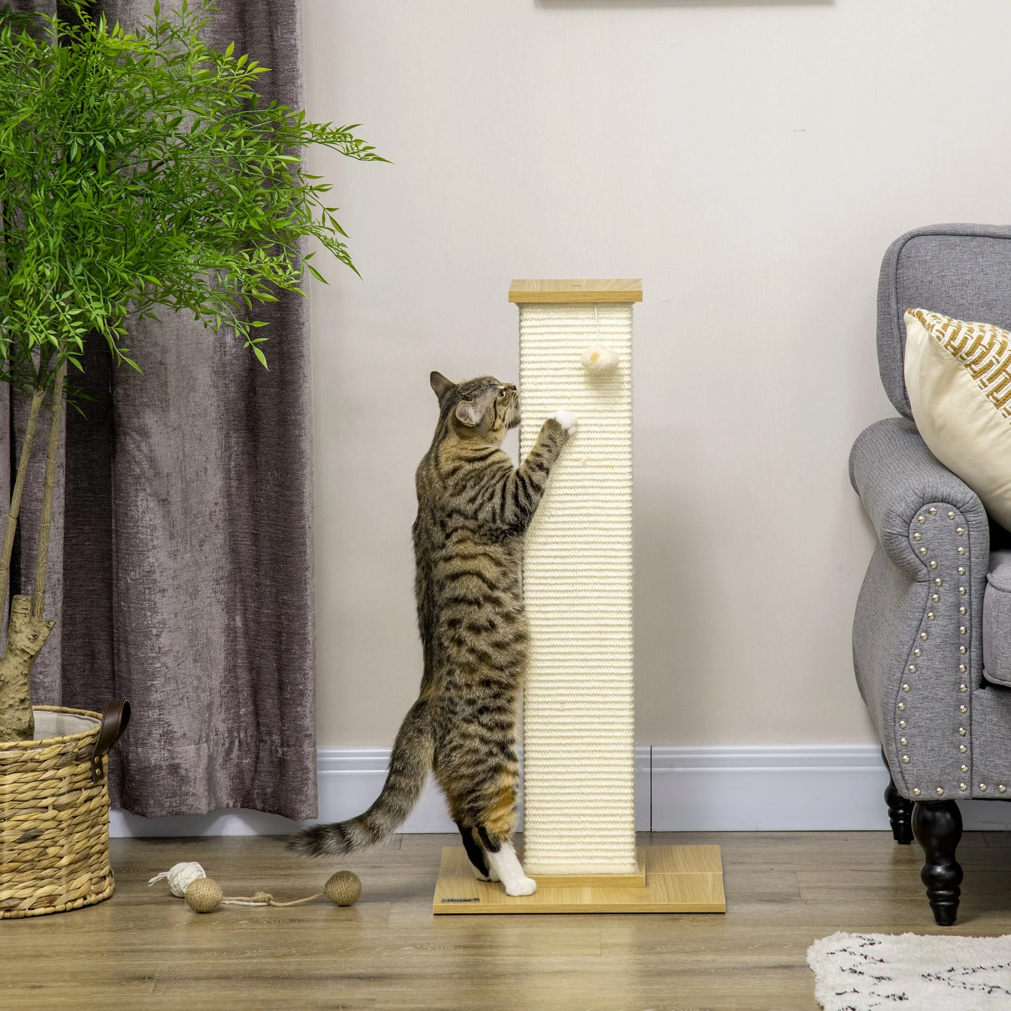 PawHut 80cm Scratching Post - Image 7