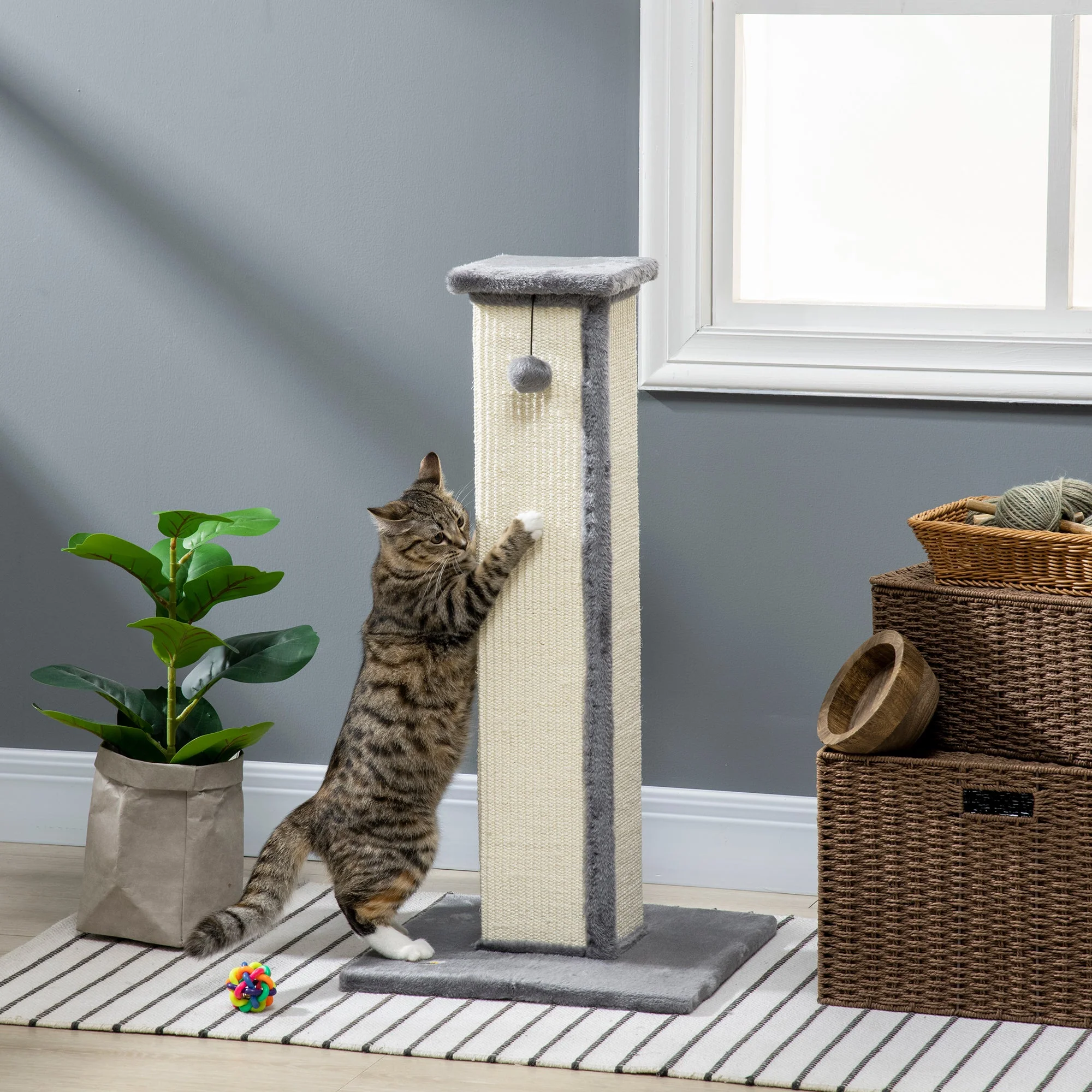 PawHut 81cm Cat Scratcher - Image 5
