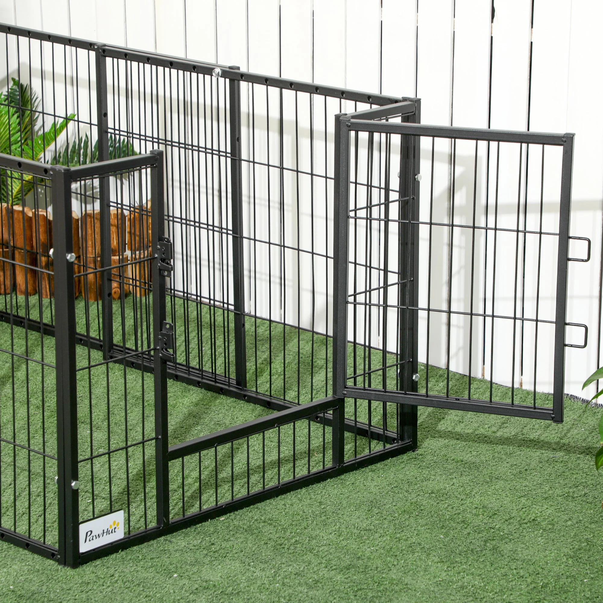 PawHut 82.5-150 x 61cm Heavy Duty Pet Playpen - Image 9