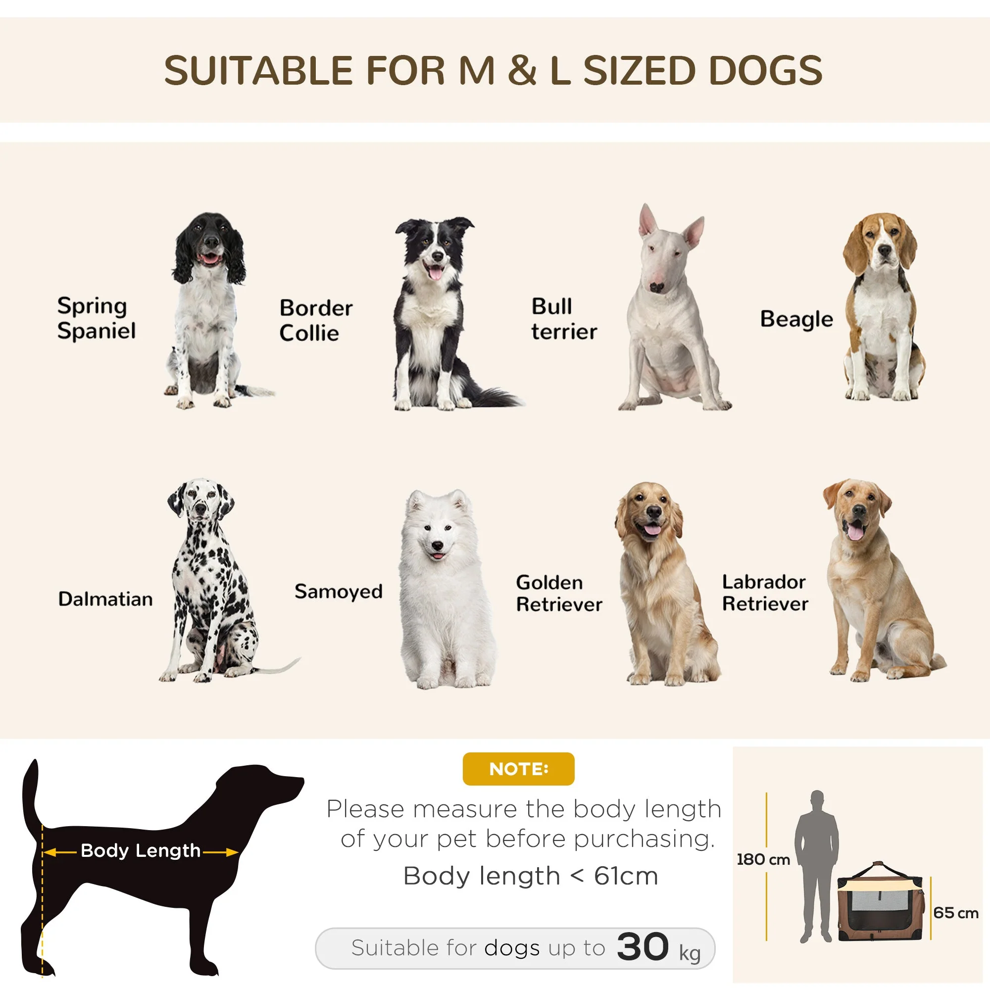 PawHut 91cm Foldable Pet Carrier - Image 7
