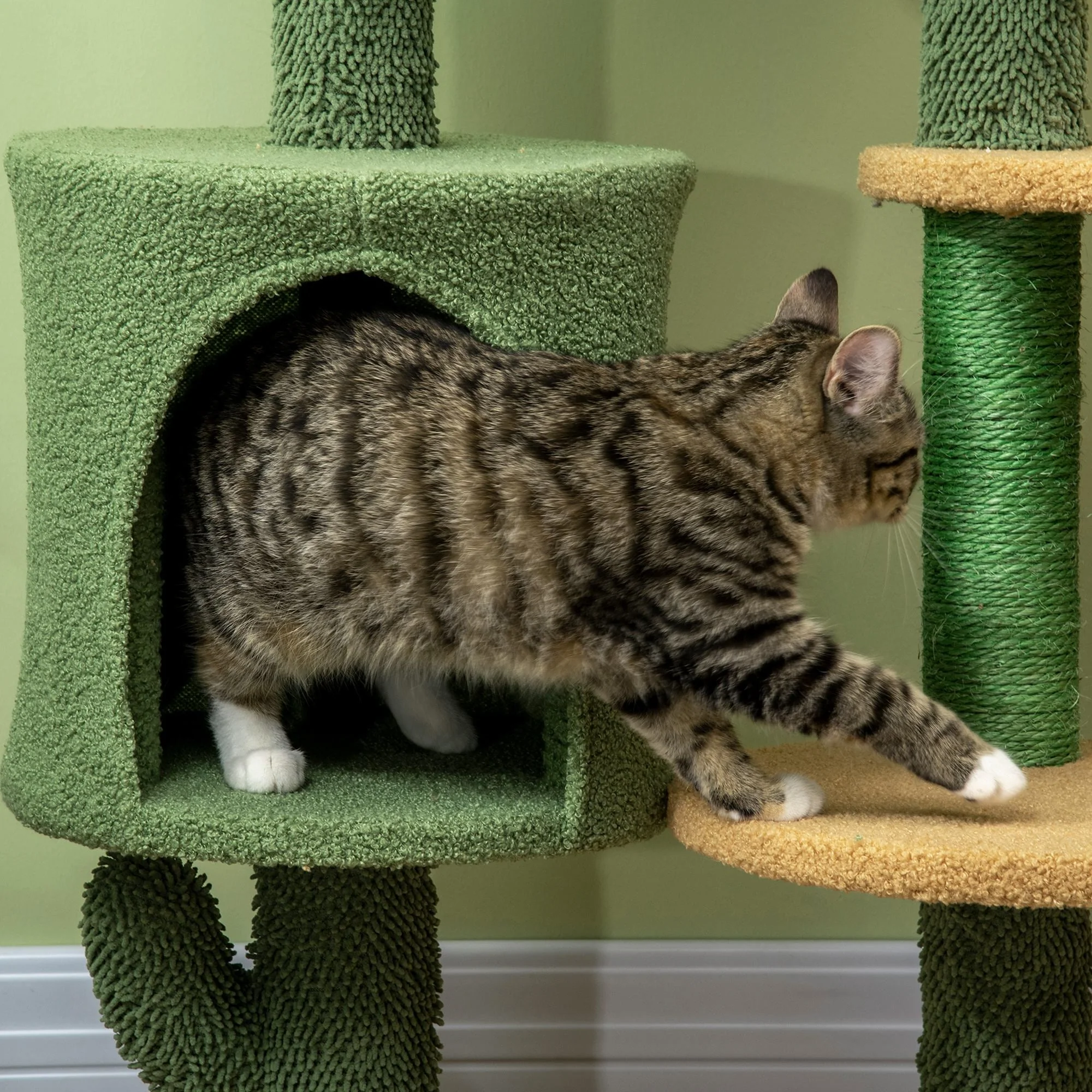PawHut Cactus Cat Tree - Image 9