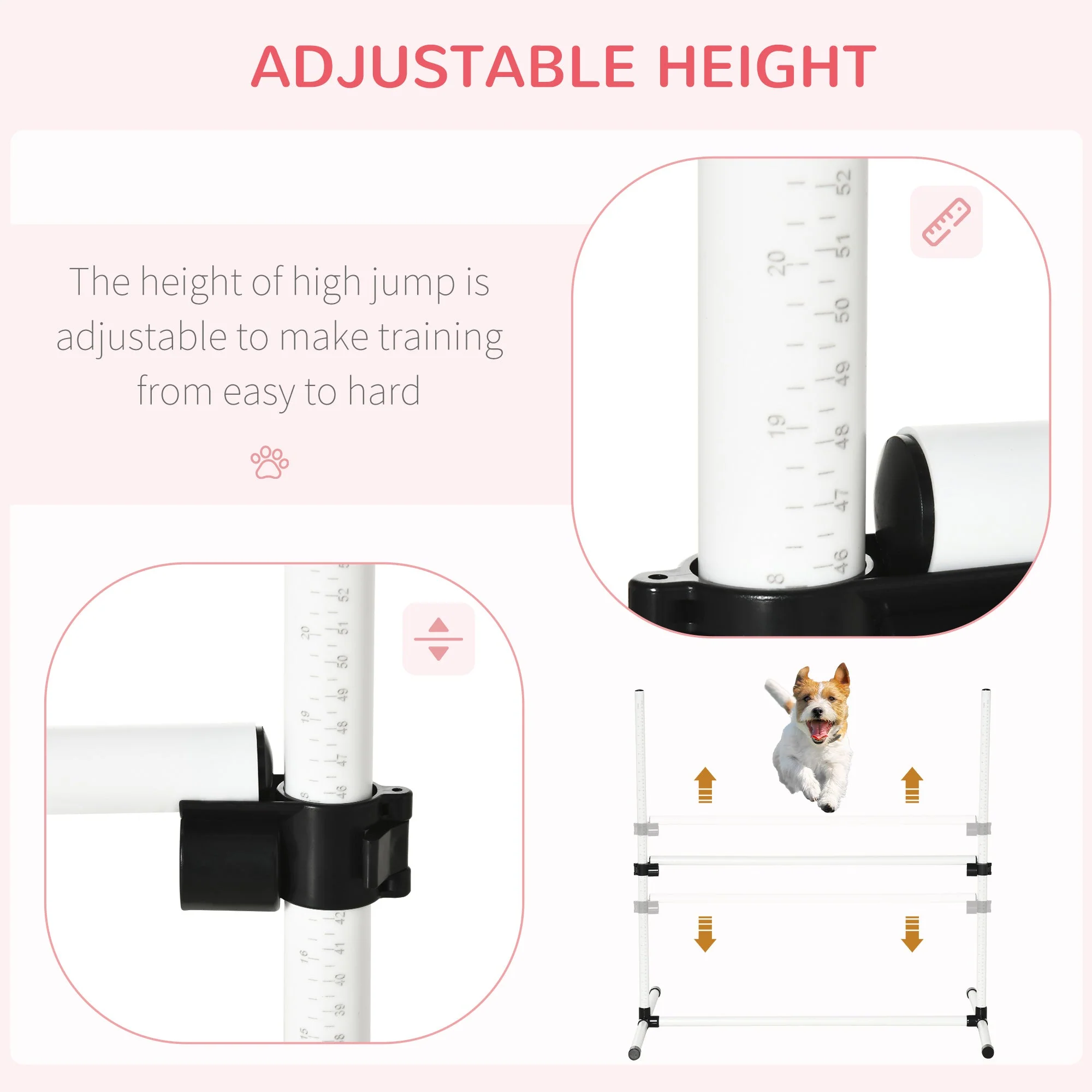 PawHut Canine Agility Set-White - Image 3