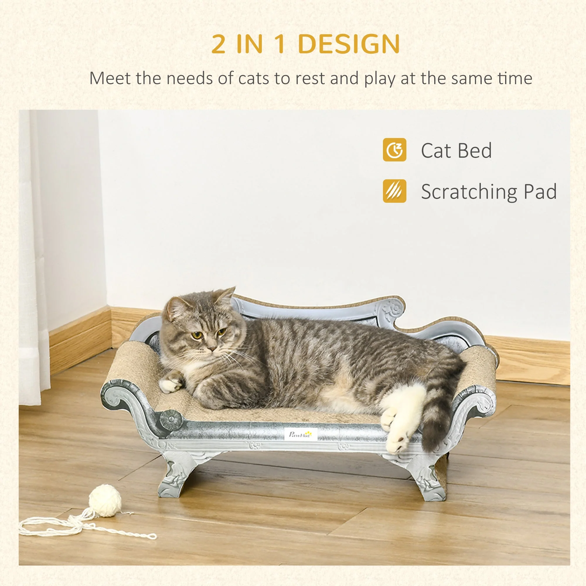 PawHut Cat Scratching Board - Image 5