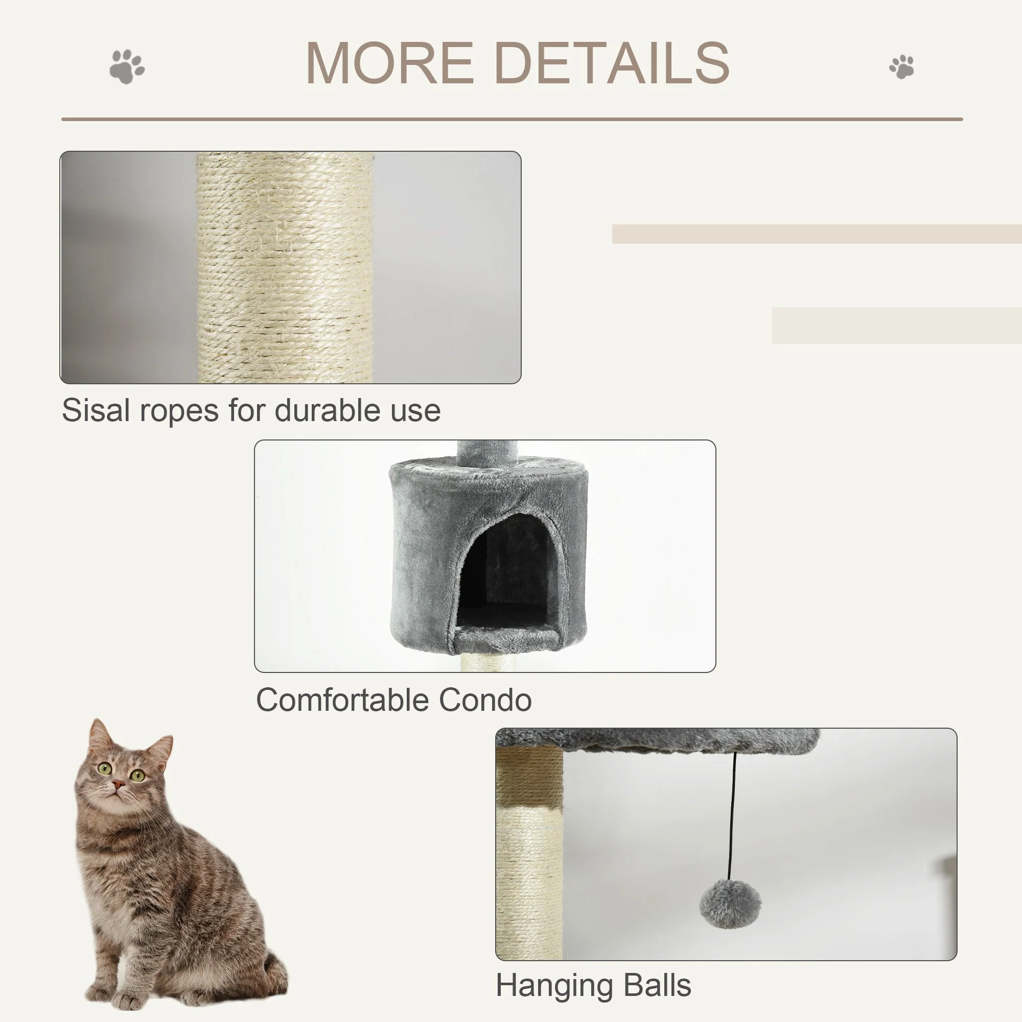 PawHut Cat Tree - Image 4