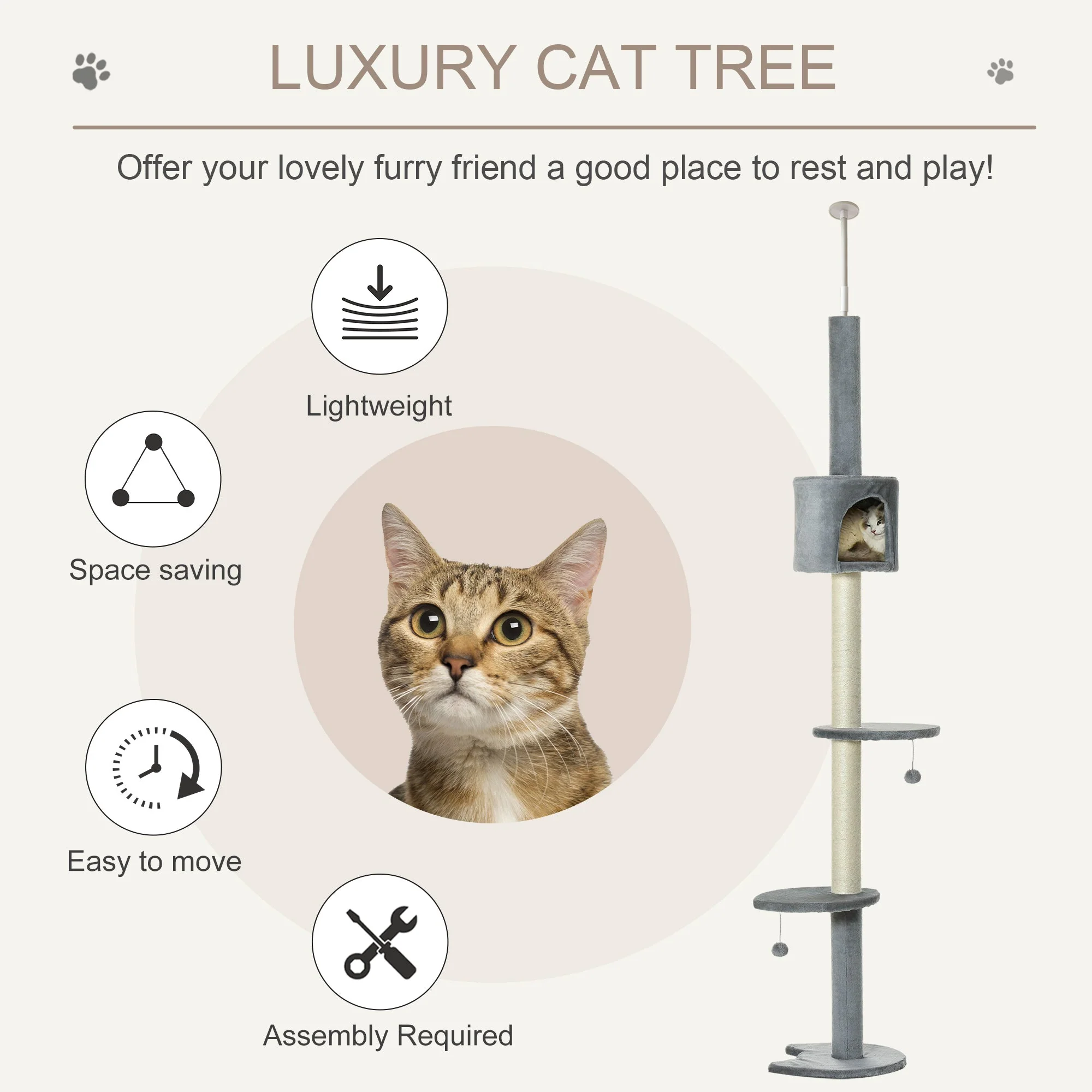 PawHut Cat Tree - Image 7
