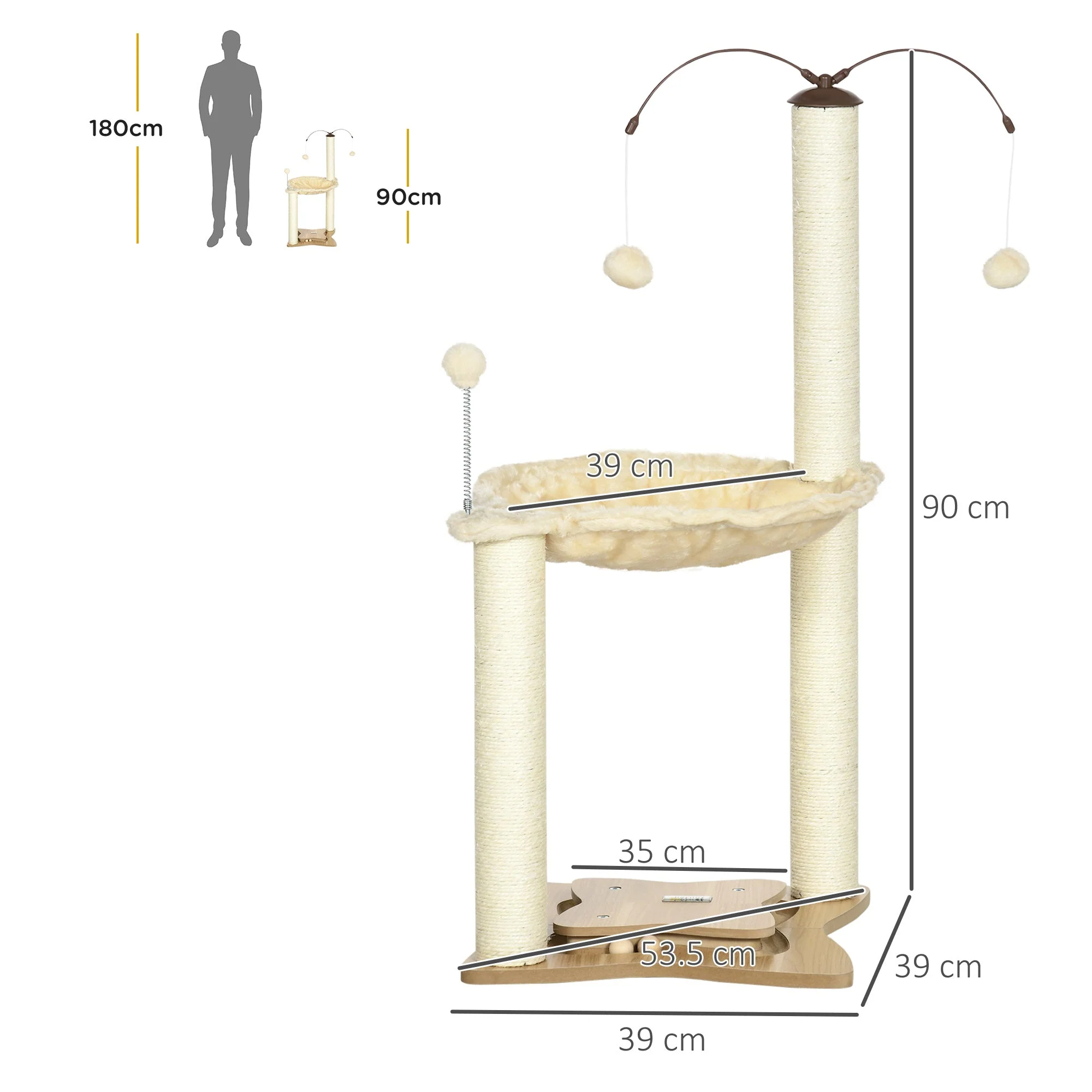 PawHut Cat Tree - Image 4