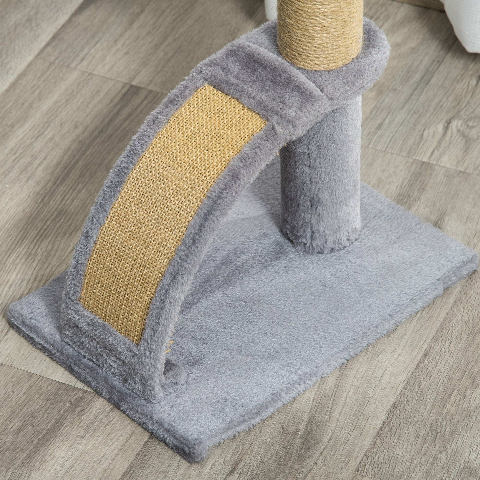 PawHut Cat Tree Climbing Activity Center with Scratching Massage Board Hanging Ball - Image 9