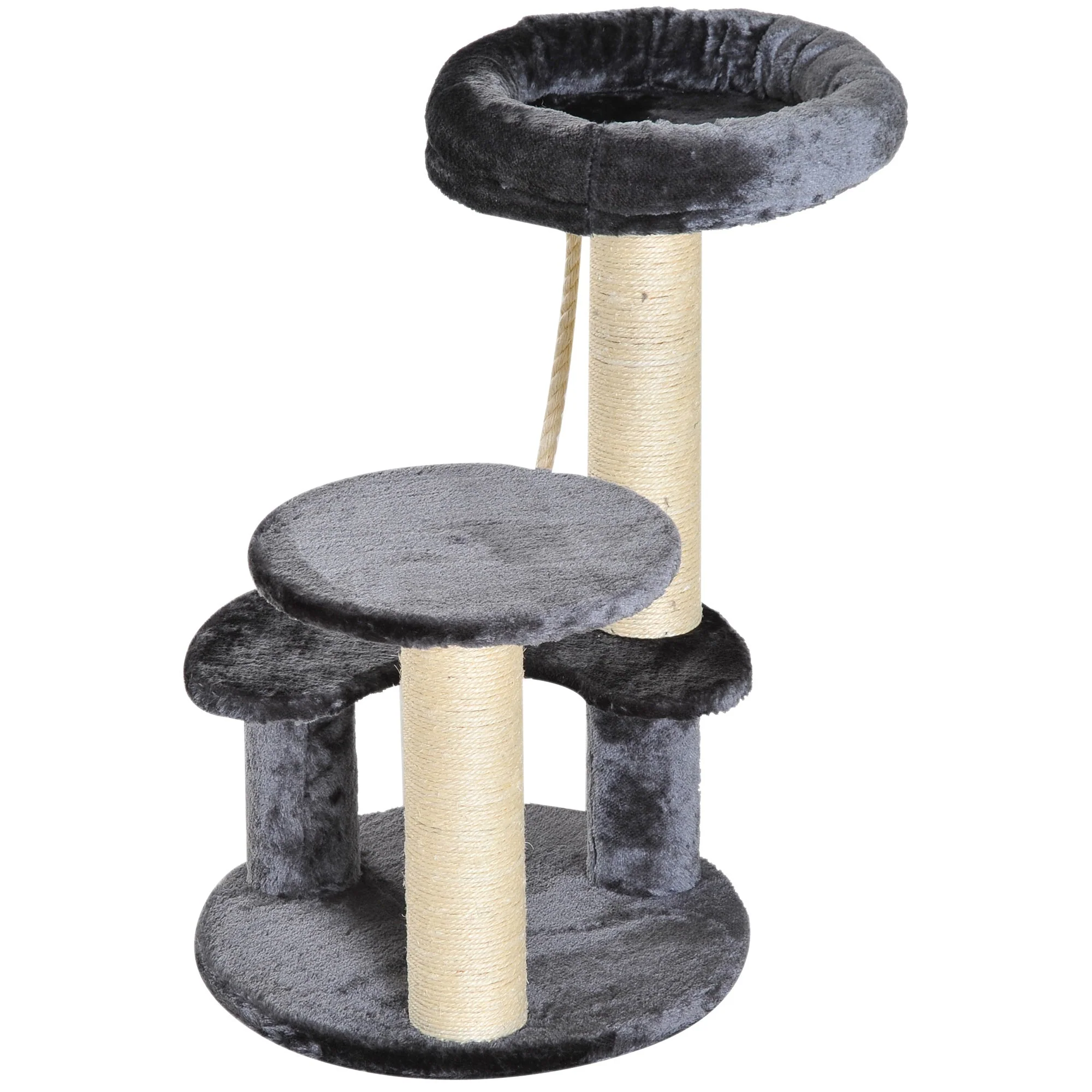 PawHut Cat Tree Kitty Scratcher Kitten Activity Center - Image 8