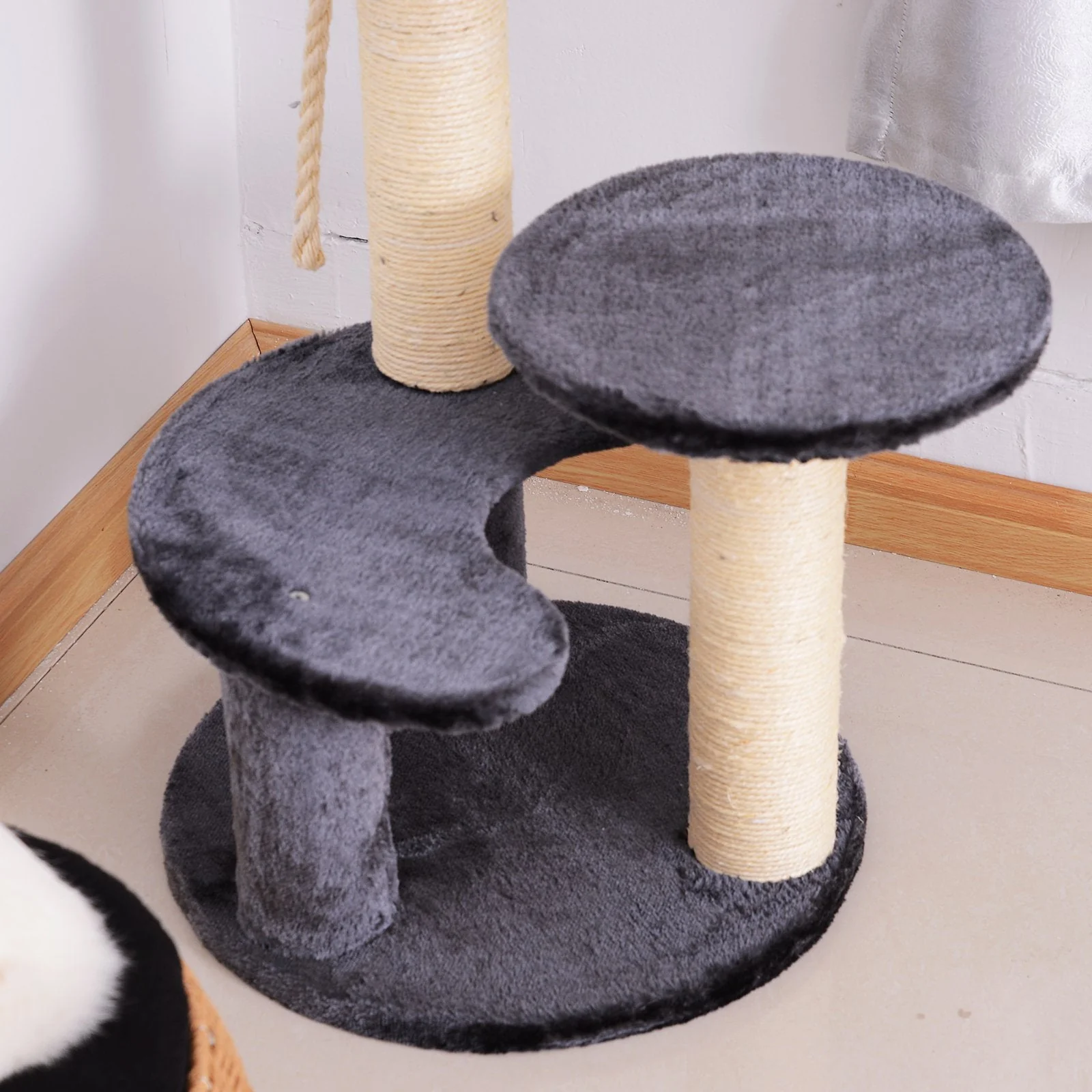 PawHut Cat Tree Kitty Scratcher Kitten Activity Center - Image 9