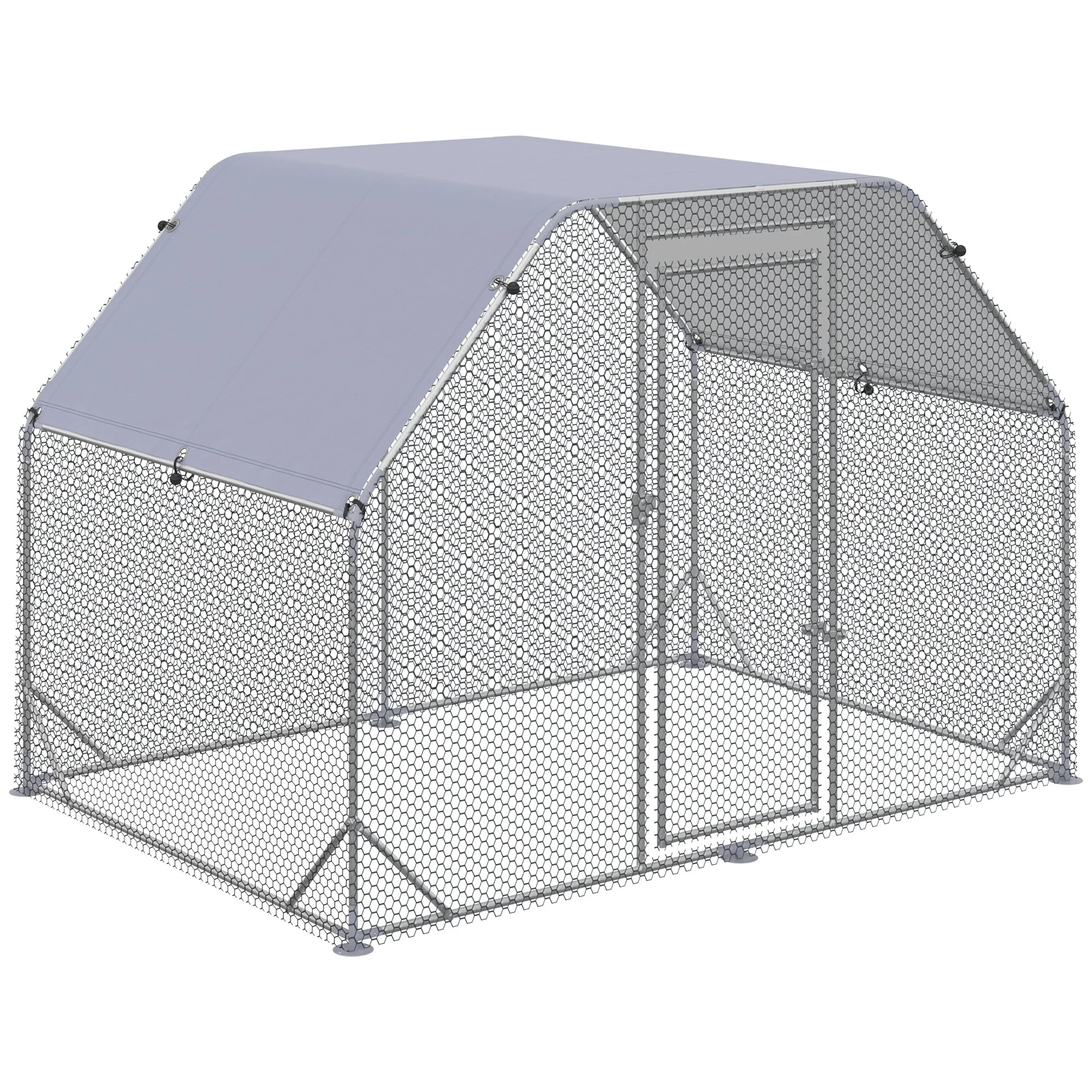 PawHut Chicken Run with Roof - Image 4