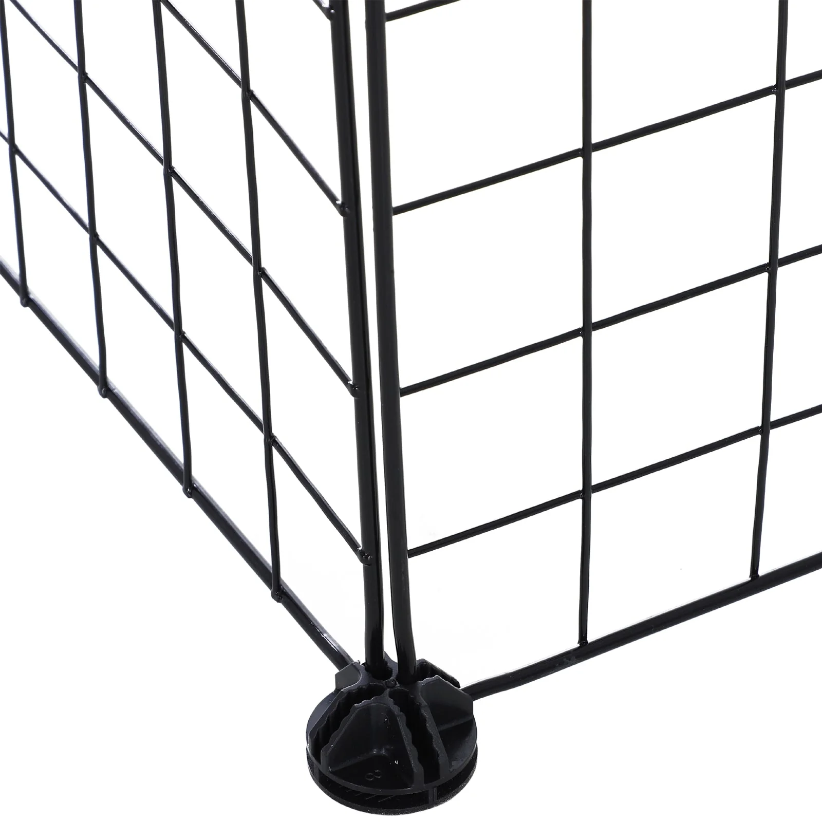 PawHut DIY Pet Playpen Metal Wire Fence Indoor Outdoor Guinea Pig Rabbit Small Animals Cage 36 Panel Enclosure Black - Image 9