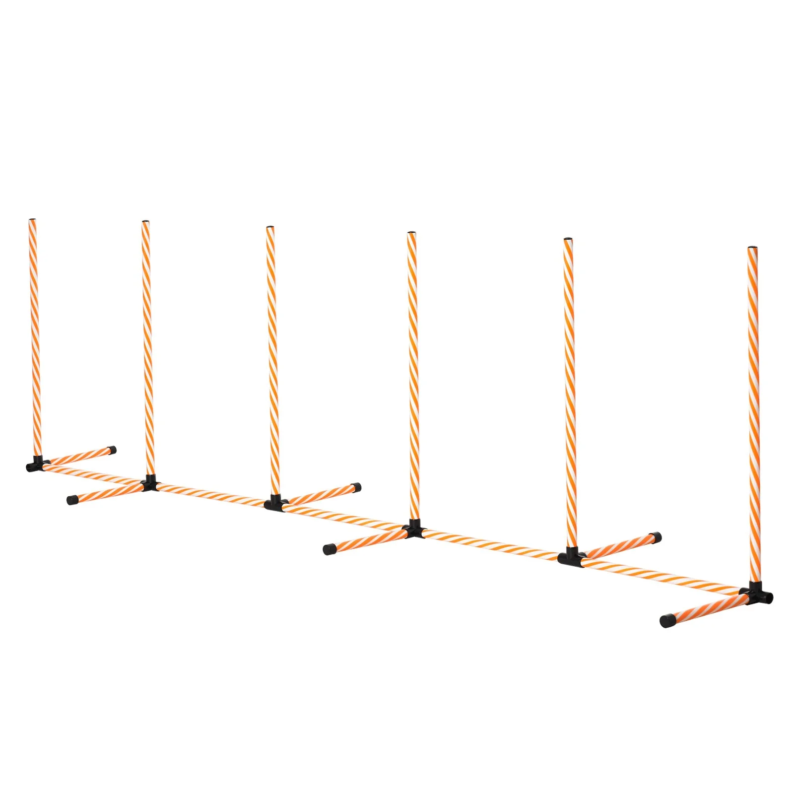PawHut Dog Agility Weave Poles Training Obstacle Course Set Slalom Equipment with Bag - Image 2