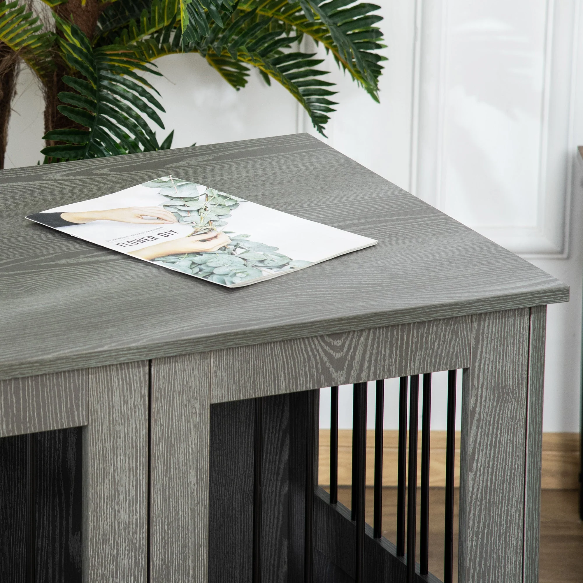 PawHut Dog Crate Furniture End Table - Image 2