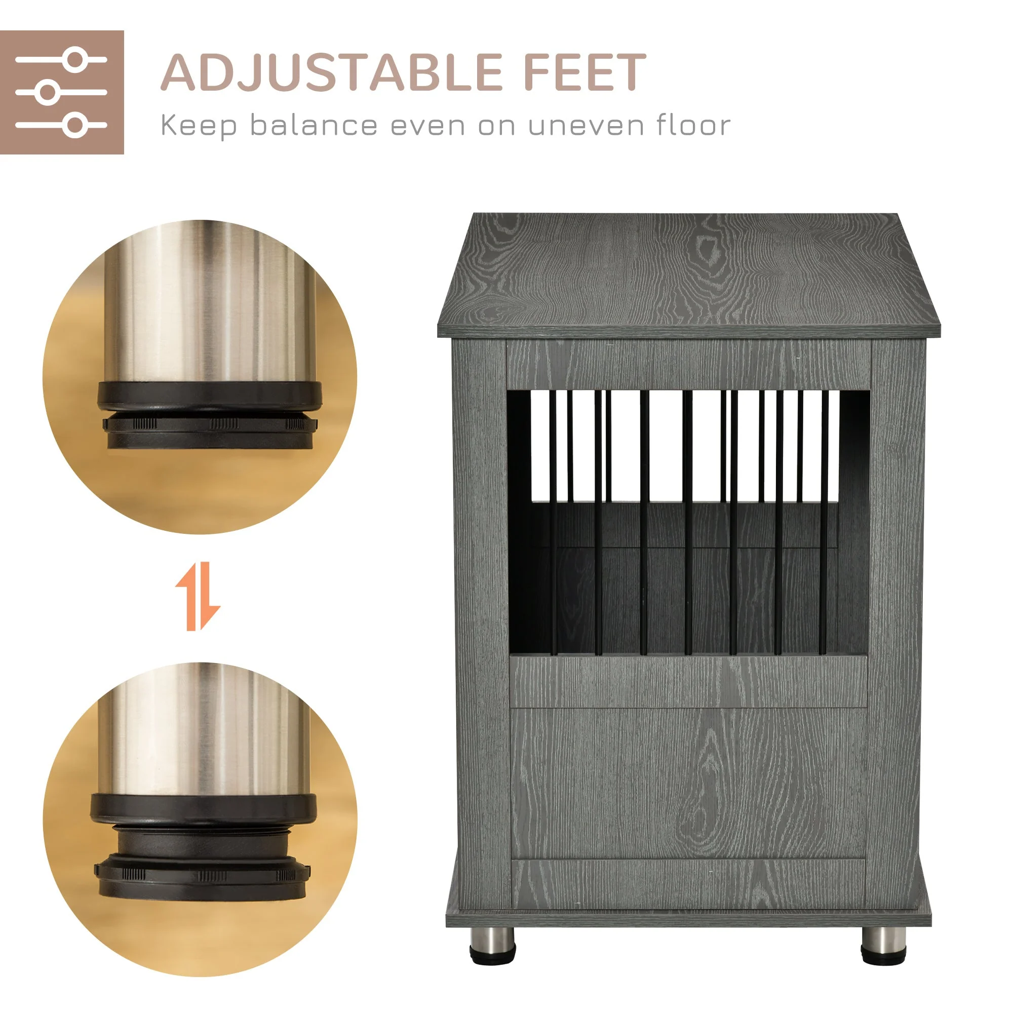 PawHut Dog Crate Furniture End Table - Image 8