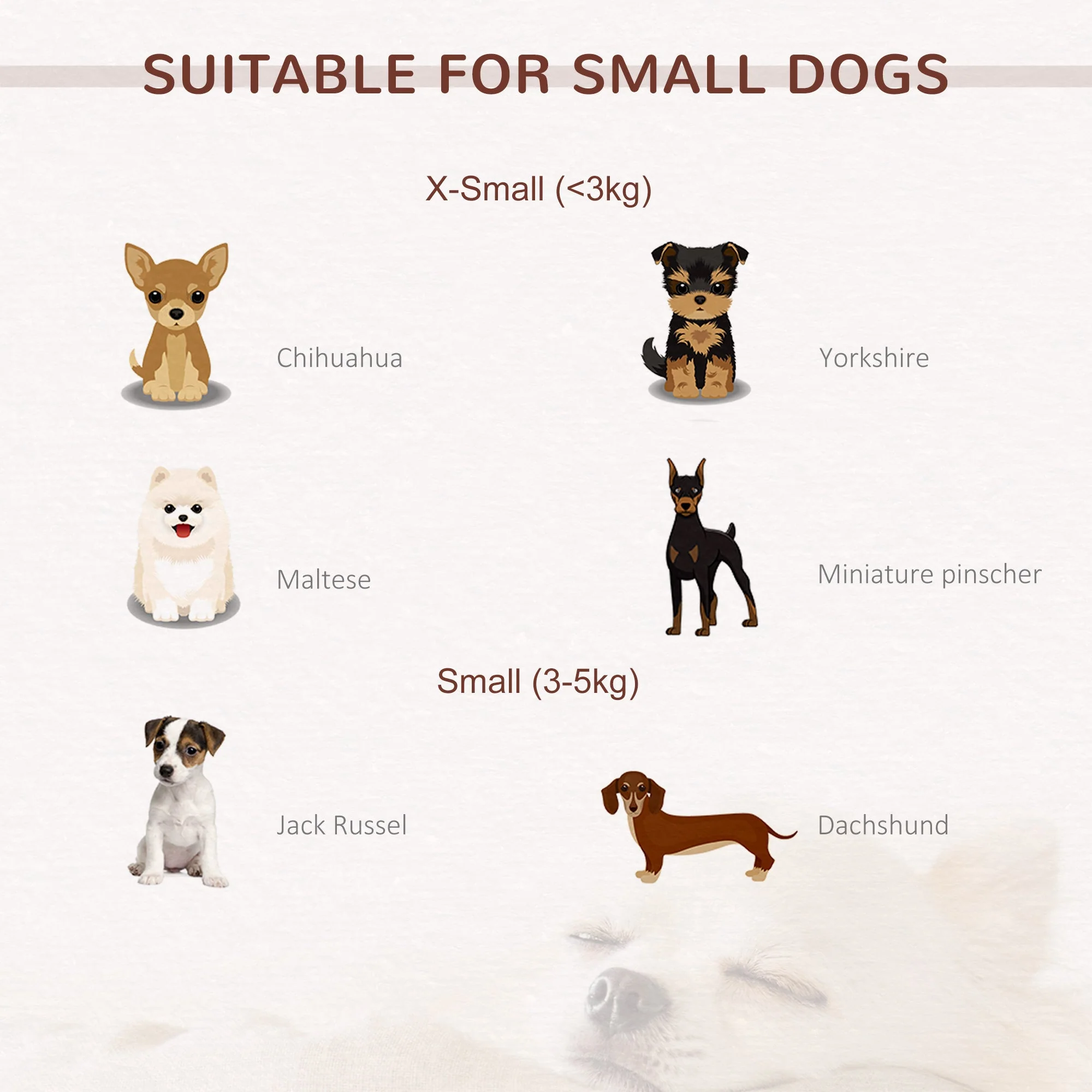 PawHut Dog Sofa Bed for XS-Sized Dogs - Image 4