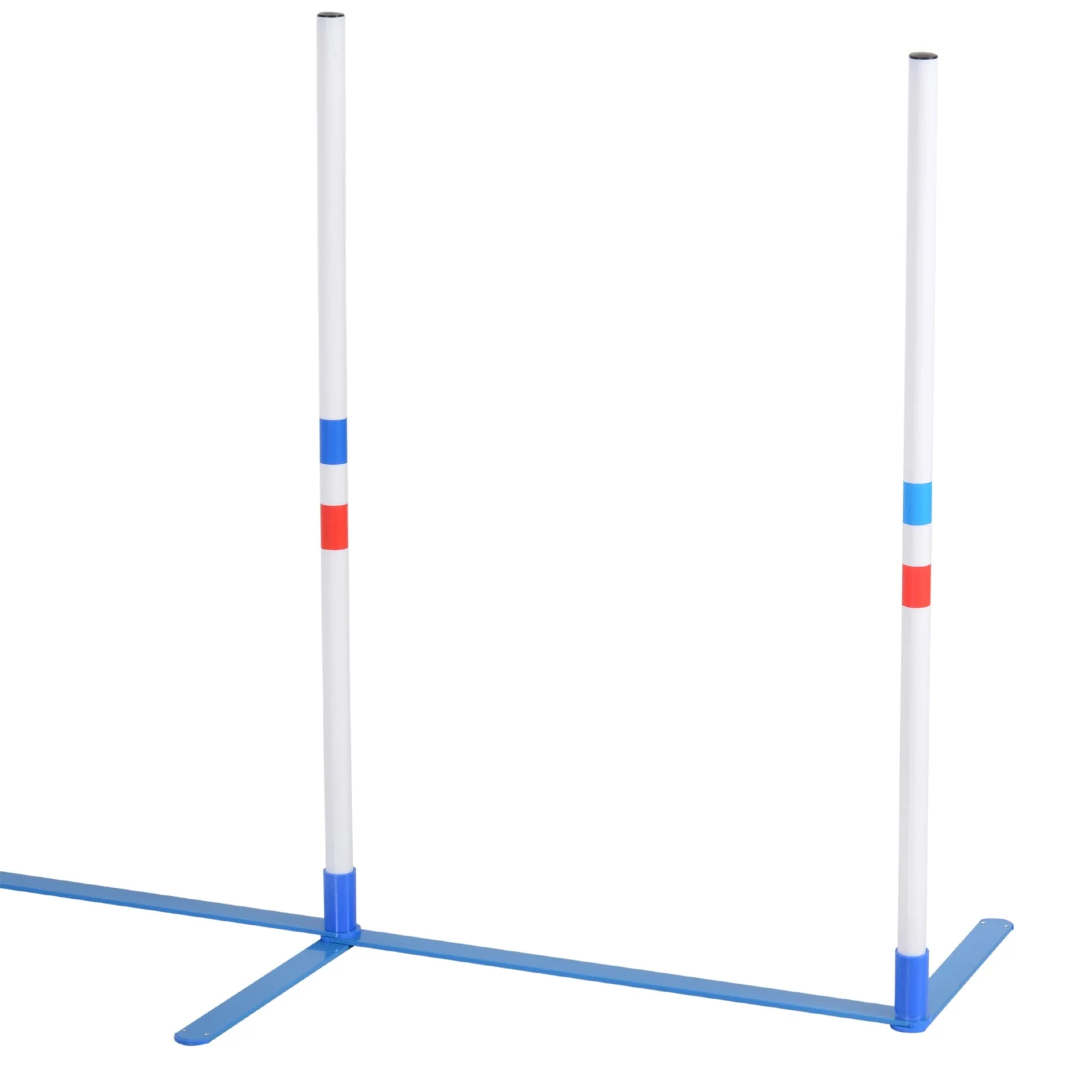 PawHut Dogs Agility Training Polyethylene Weave Poles White/Blue - Image 6