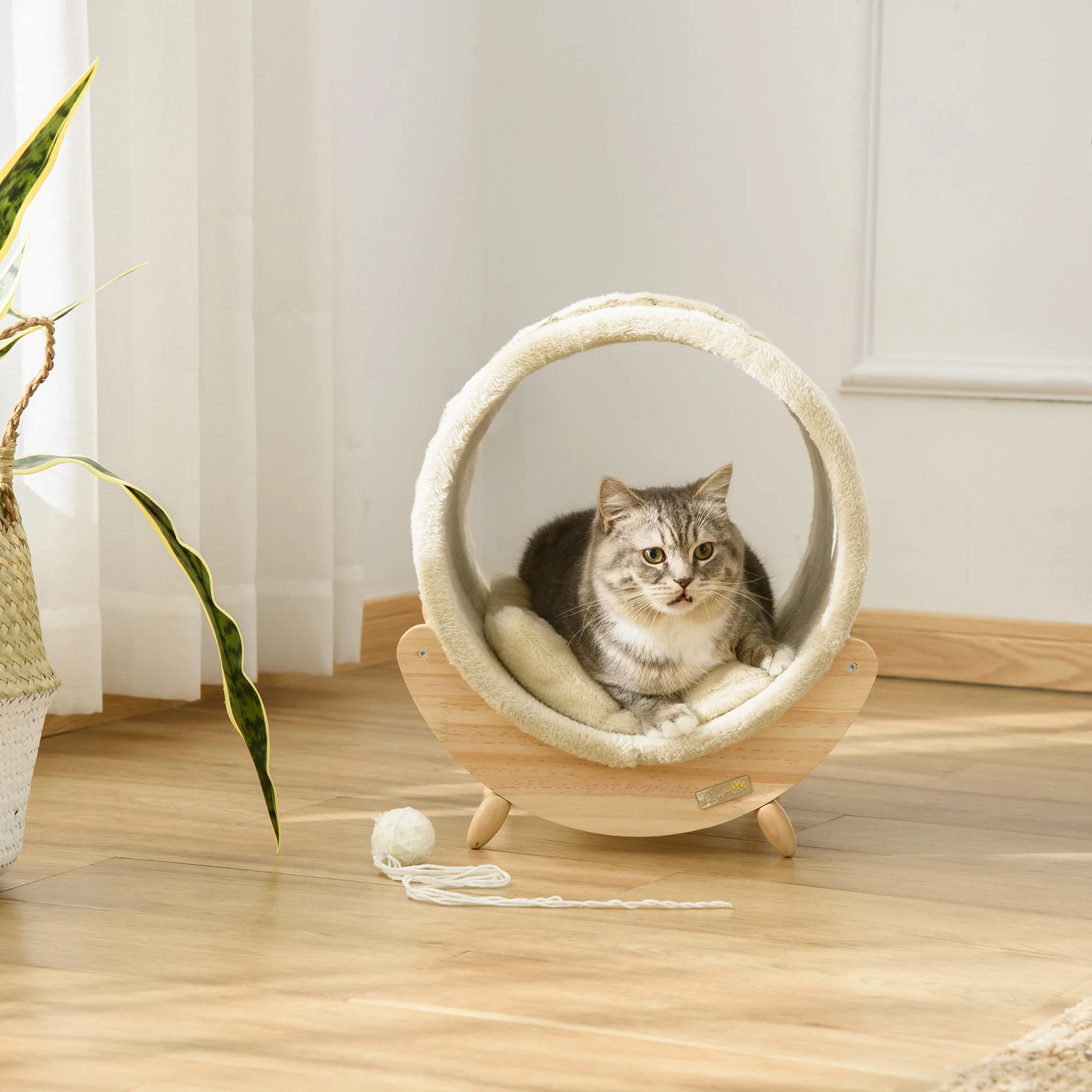 PawHut Elevated Cat House - Image 4