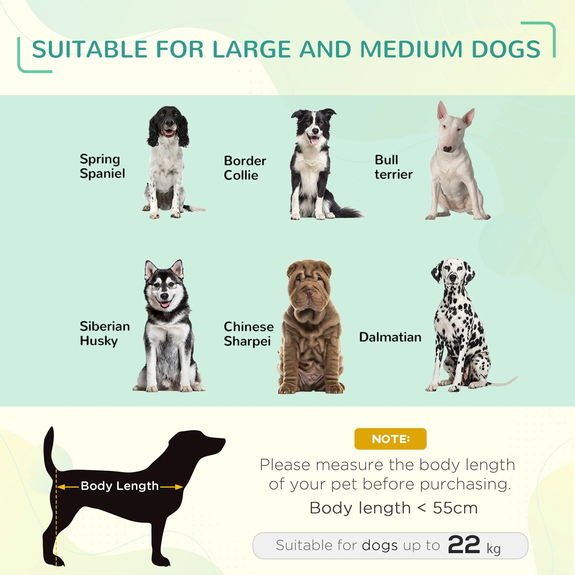 Pawhut Elevated Pet Bed Cooling Raised Cot Style Bed For Large Medium Sized Dogs With Non-Slip Pads Steel Frame Breathable Mesh Fabric - Image 3
