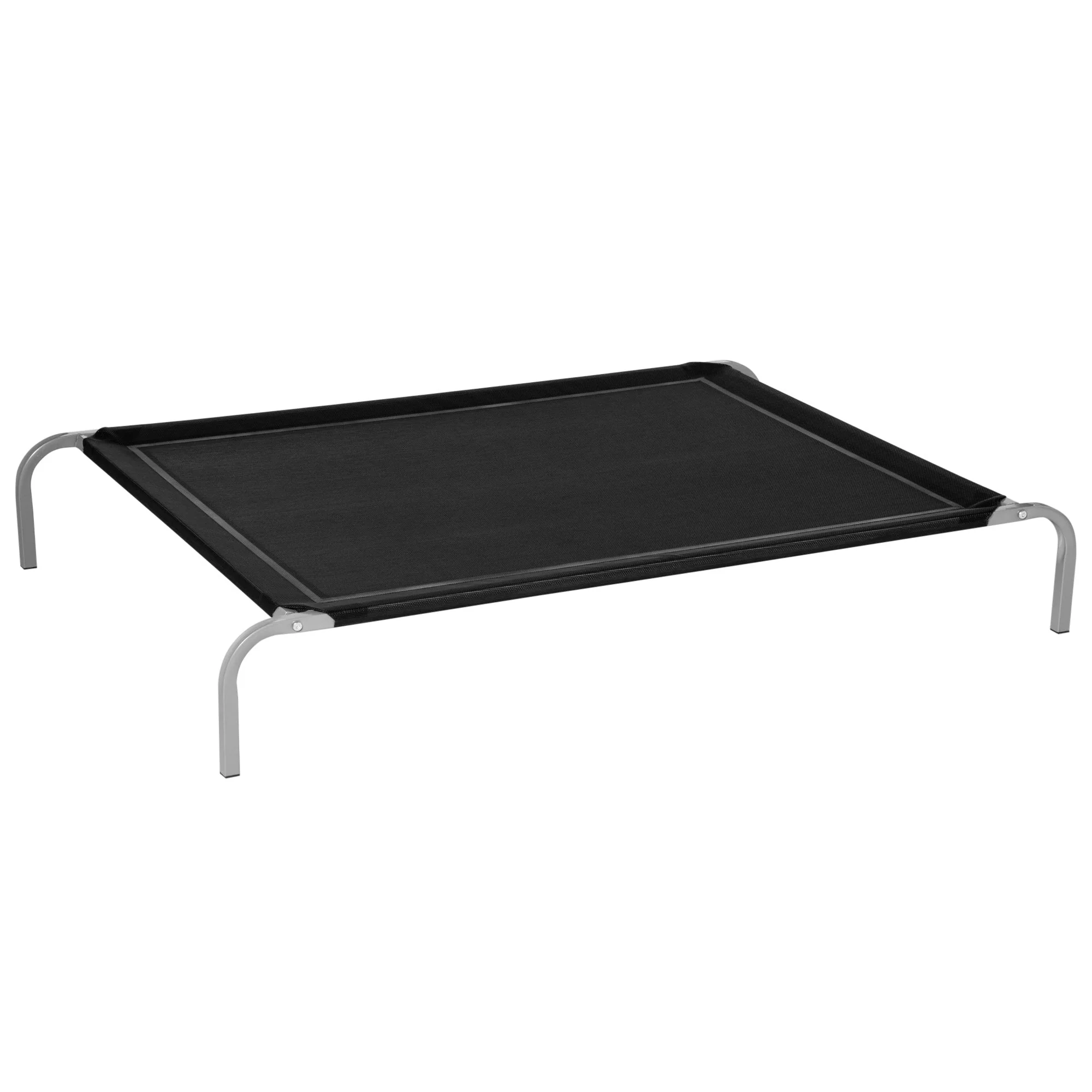 PawHut Elevated Pet Bed Cooling Raised Cot-Style Bed for Large Sized Dogs with Non-slip Pads Steel Frame Breathable Mesh Fabric - Image 2