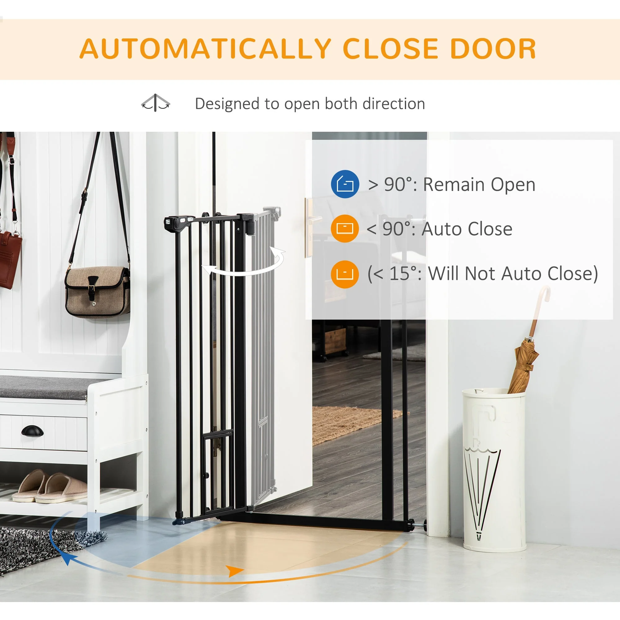 PawHut Extra Tall Pet Gate - Image 4
