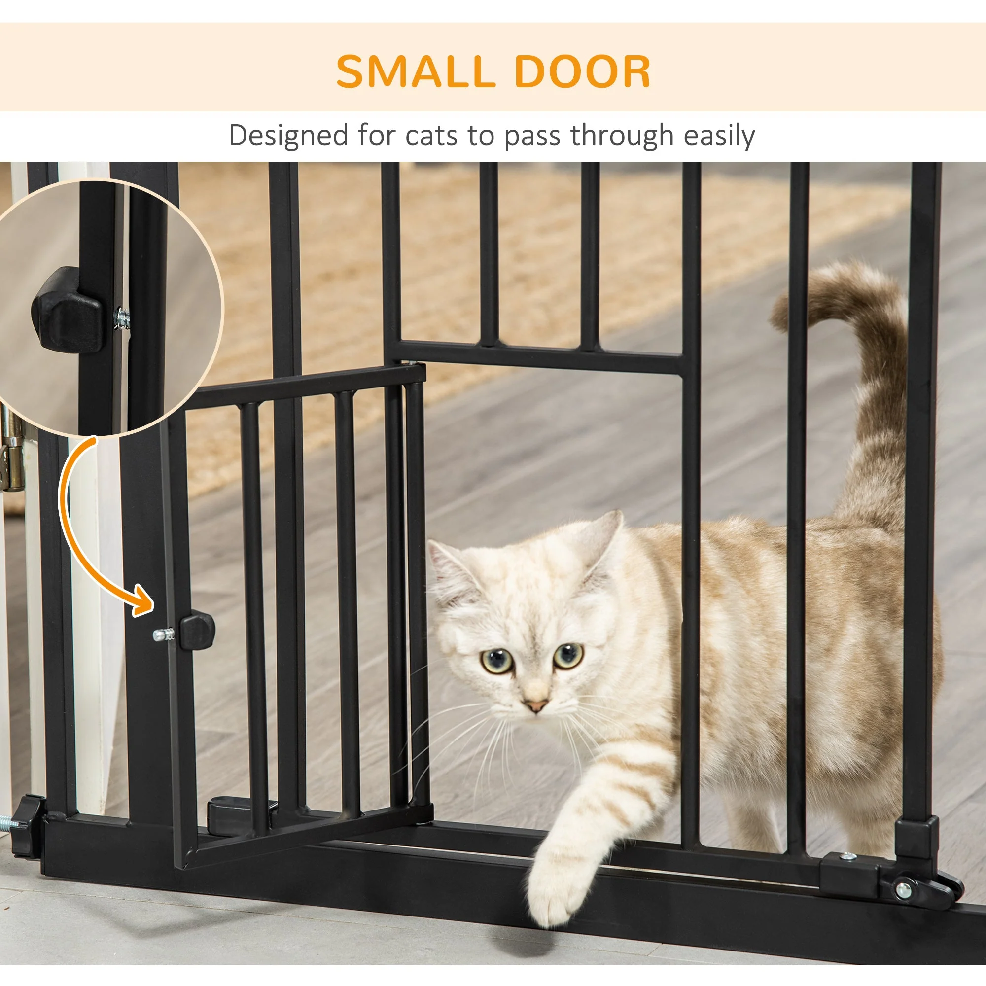 PawHut Extra Tall Pet Gate - Image 5