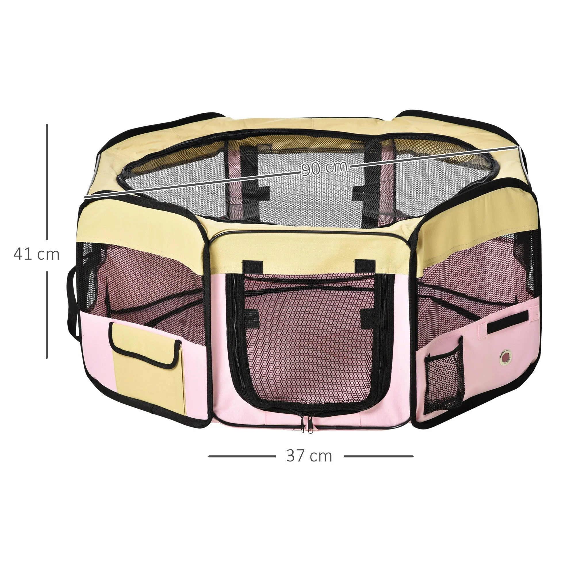 PawHut Fabric Folding Dog Pens Pet Puppy PlayPen - Image 4