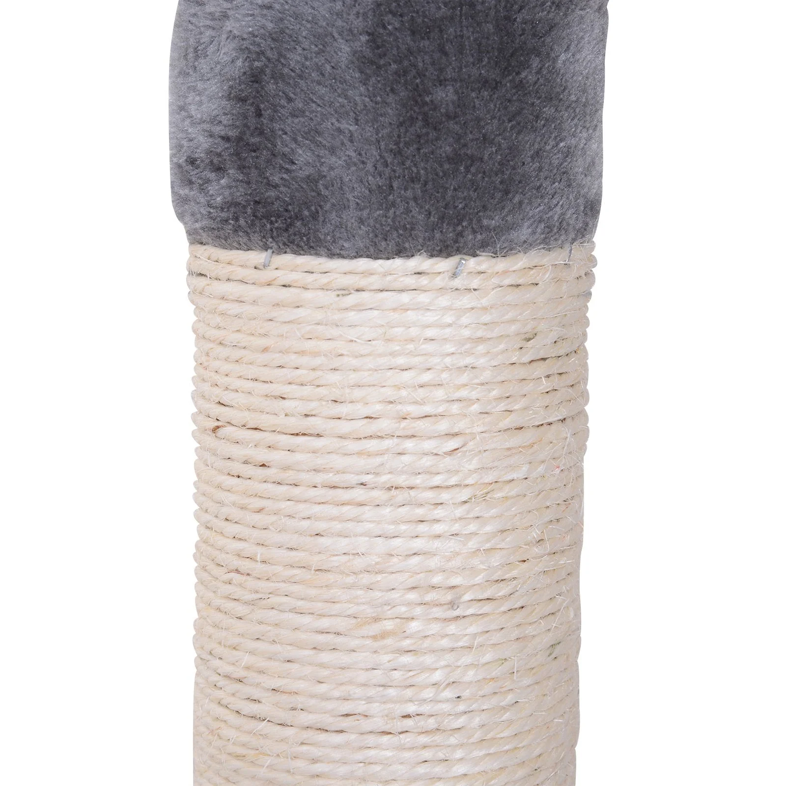 PawHut Floor to Ceiling Cat Tree for Indoor Cats 5-Tier Kitty Tower Climbing Activity Center Scratching Post Adjustable Height 230-260 cm Grey - Image 8
