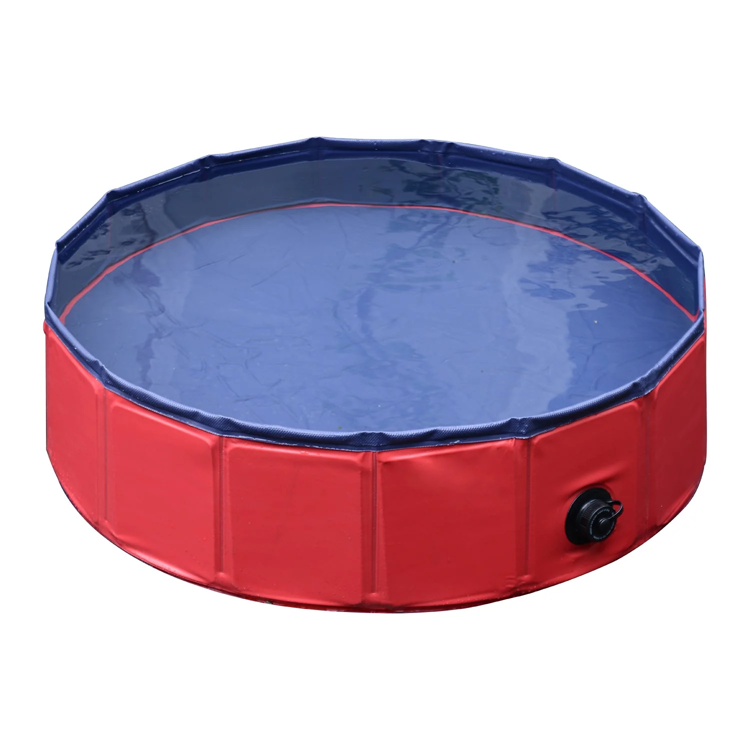 PawHut Foldable Dog Paddling Pool Pet Cat Swimming Pool Indoor/Outdoor Collapsible Summer Bathing Tub Shower Tub Puppy Washer ?80 × 20H cm - Image 2