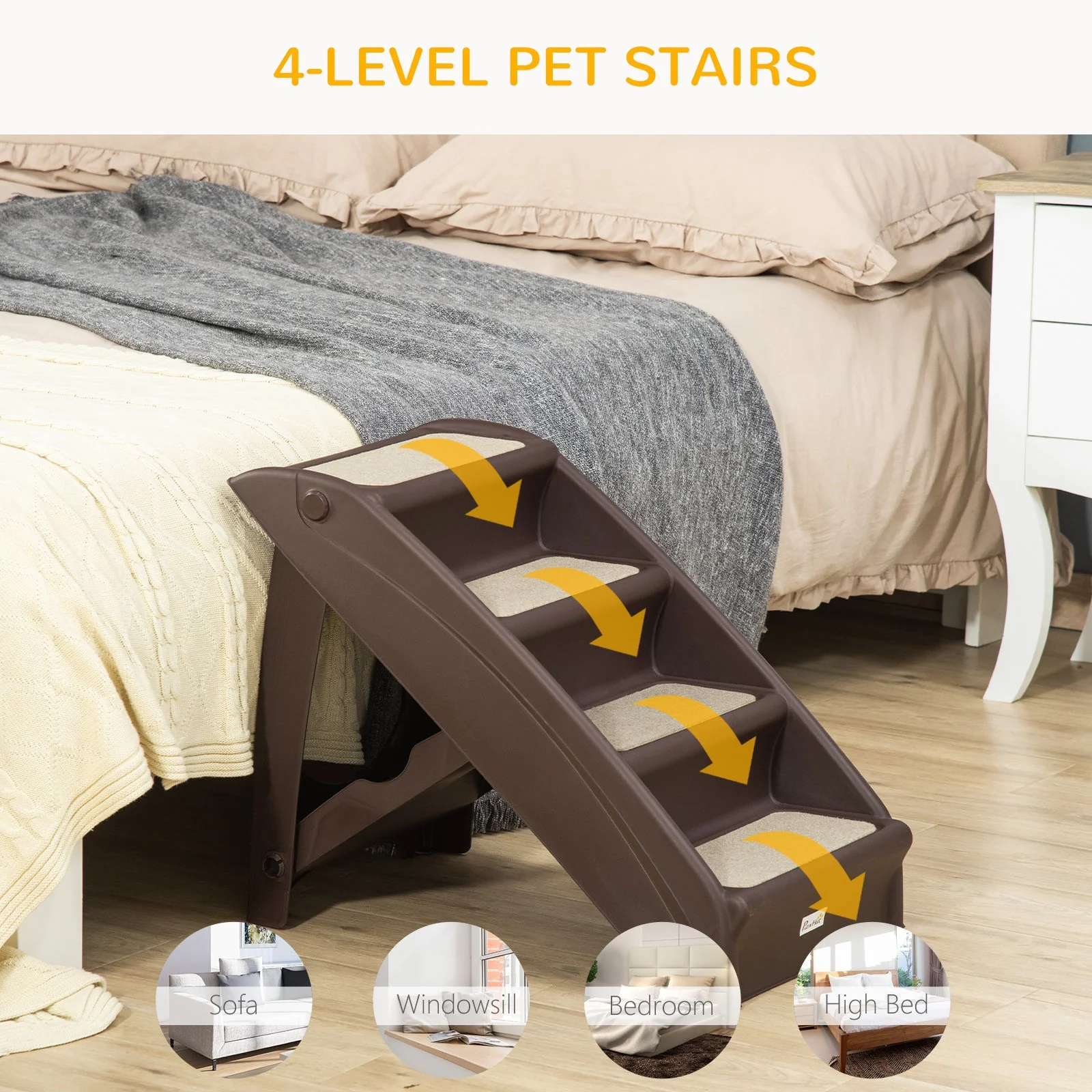 PawHut Foldable Pet Stairs - Image 7