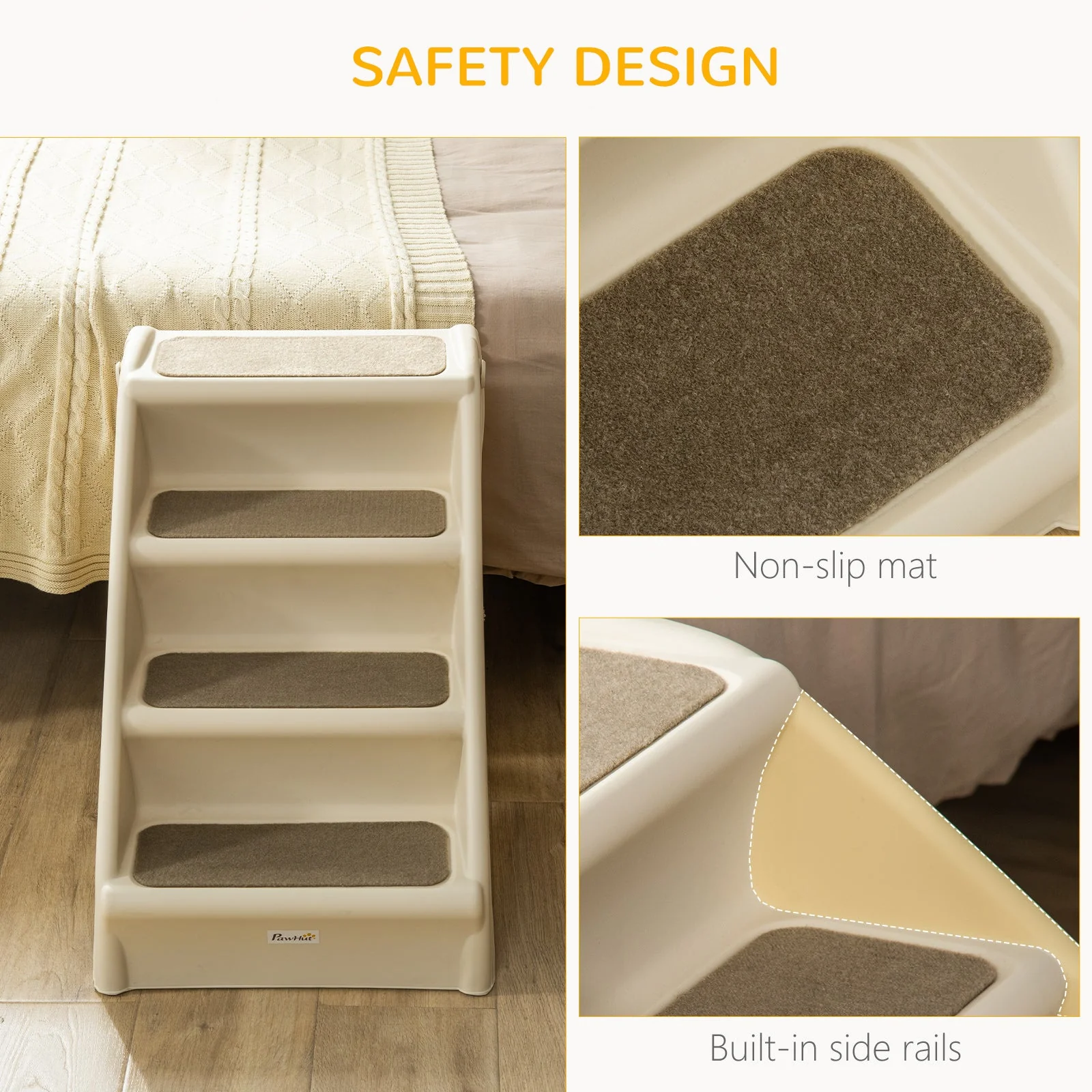 PawHut Foldable Pet Stairs - Image 6