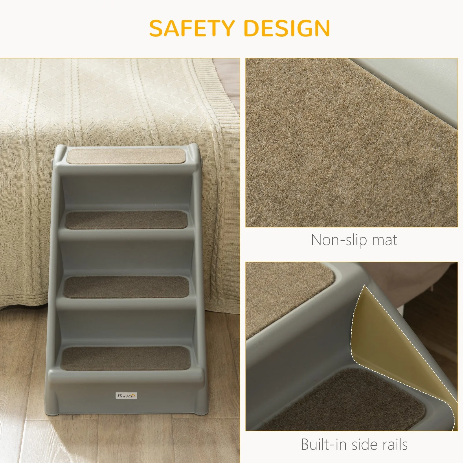 PawHut Foldable Pet Stairs - Image 5