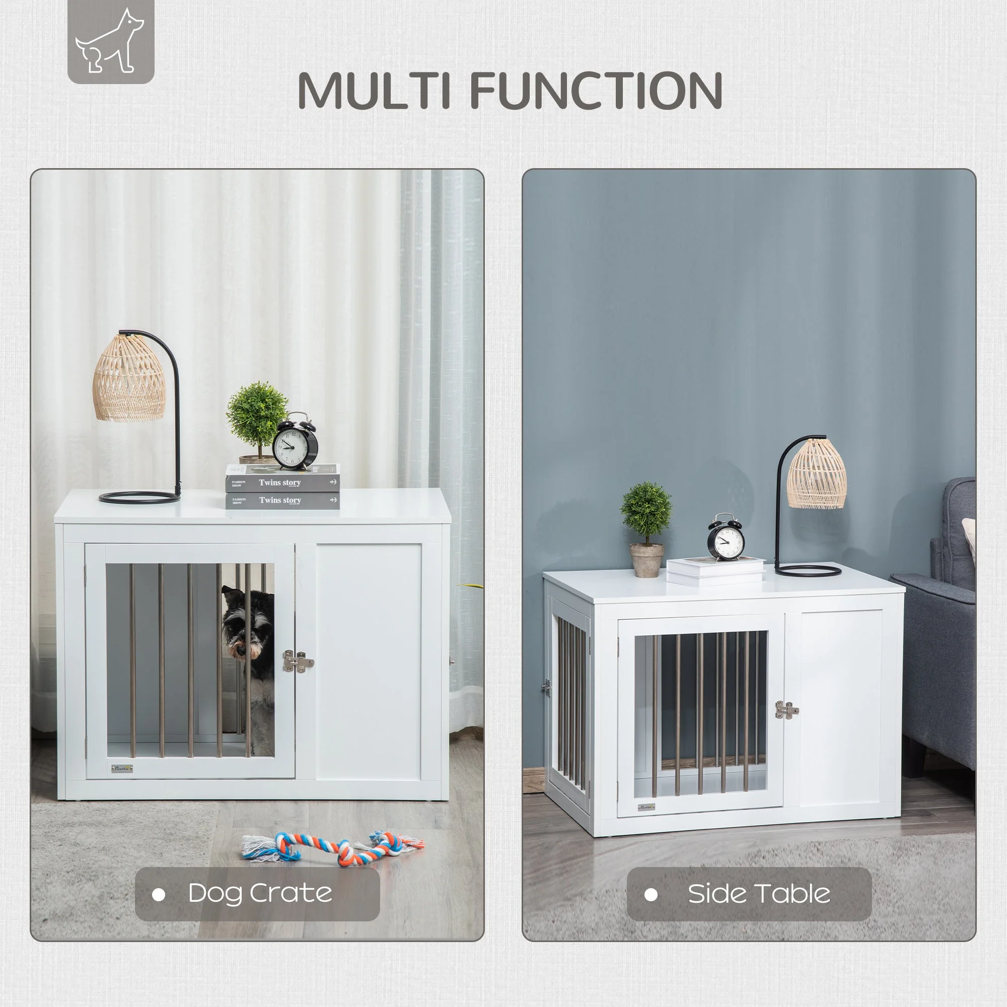 PawHut Furniture Style Dog Crate - Image 5