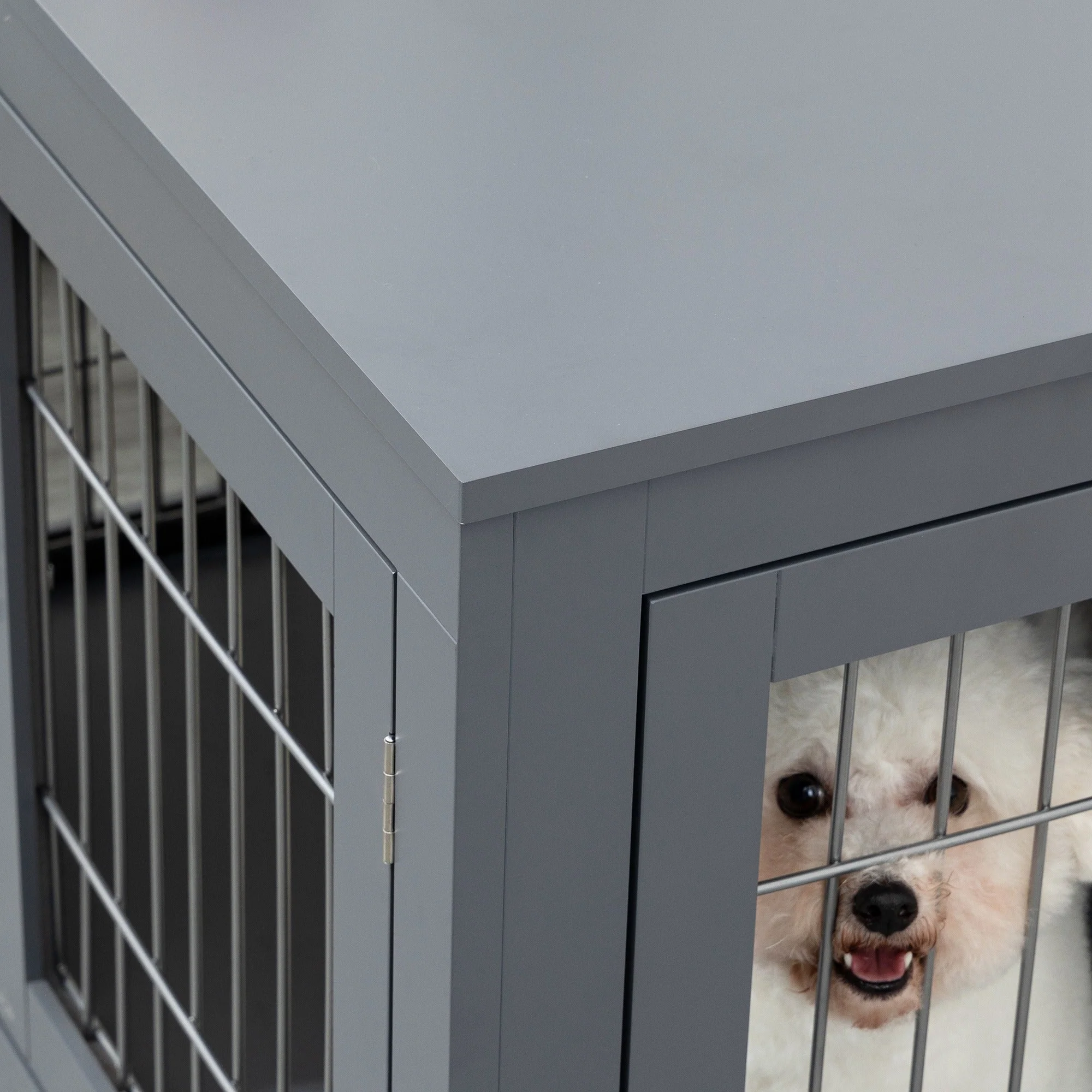 PawHut Furniture Style Dog Crate for Small and Medium Dogs - Image 8
