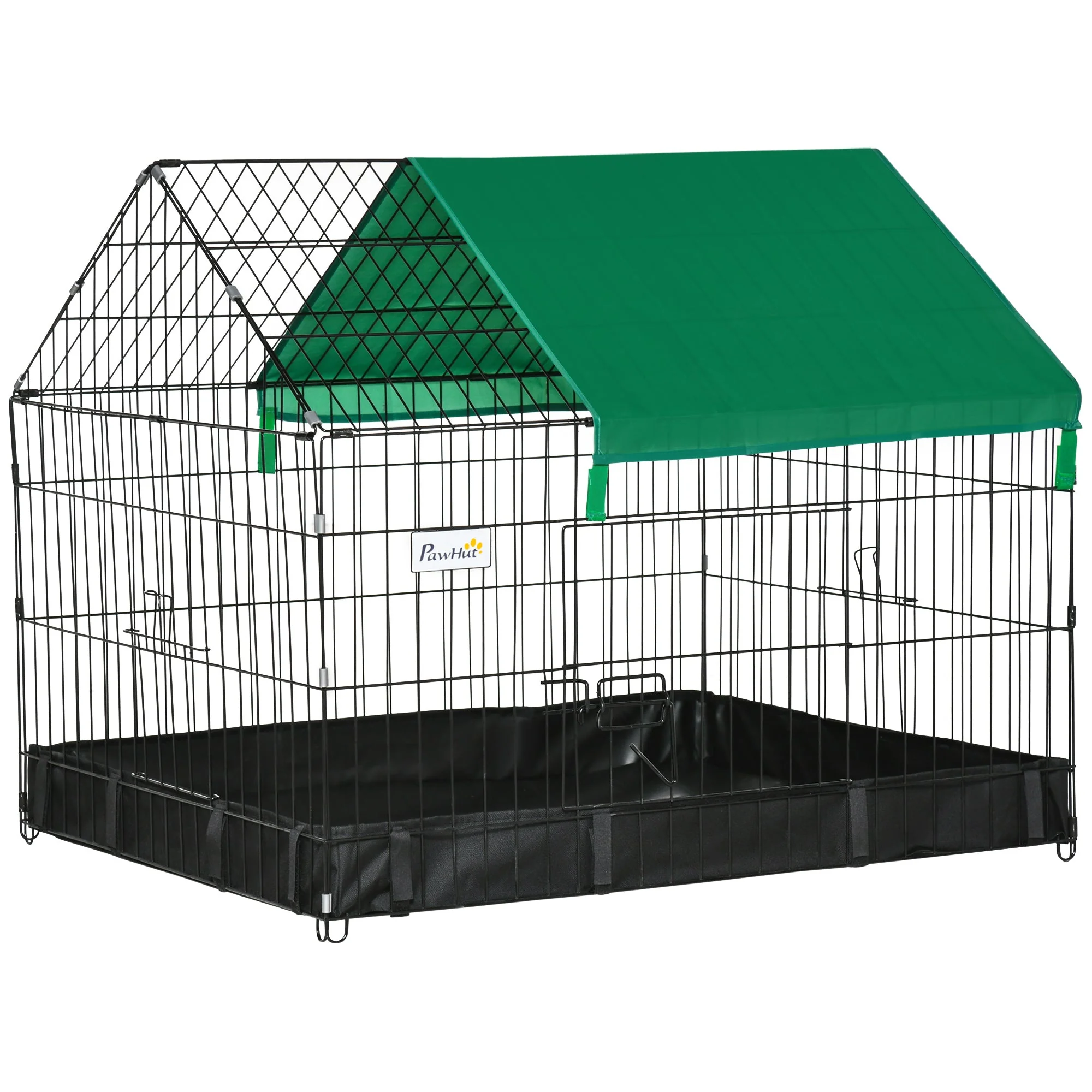 PawHut Guinea Pig Cage Small Animal Habitat Rabbit House - Image 4