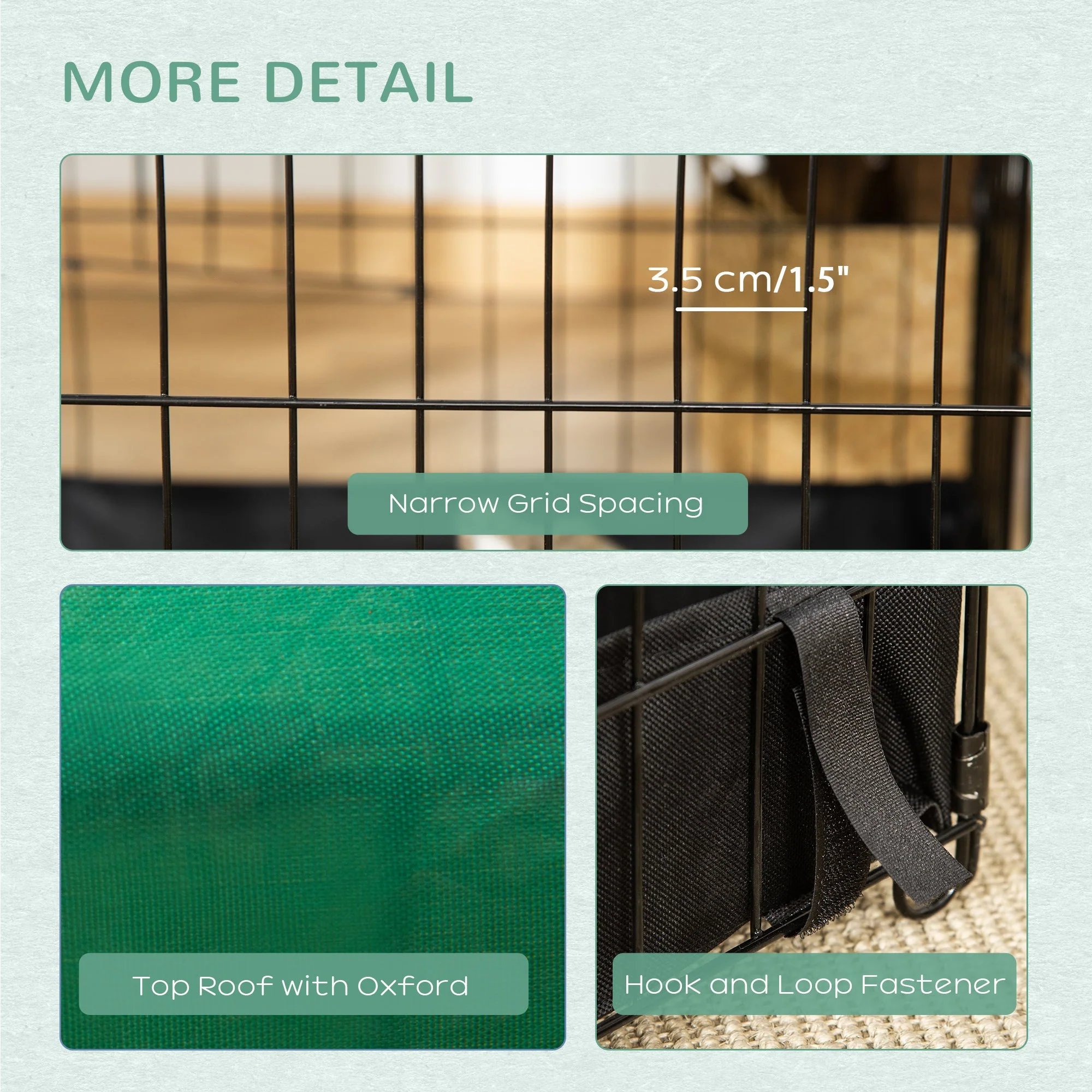 PawHut Guinea Pig Cage Small Animal Habitat Rabbit House - Image 8