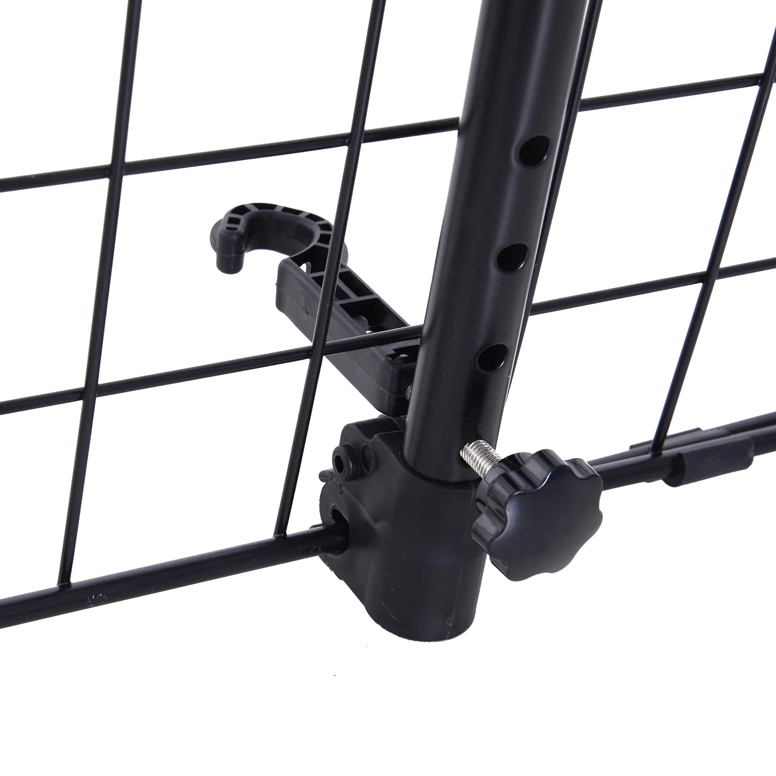 PawHut Heavy Duty Pet Dog Car Barrier Adjustable Ventilated Mesh Wire Guard Auto Vehicle Fence Protector SUVs Black - Image 3
