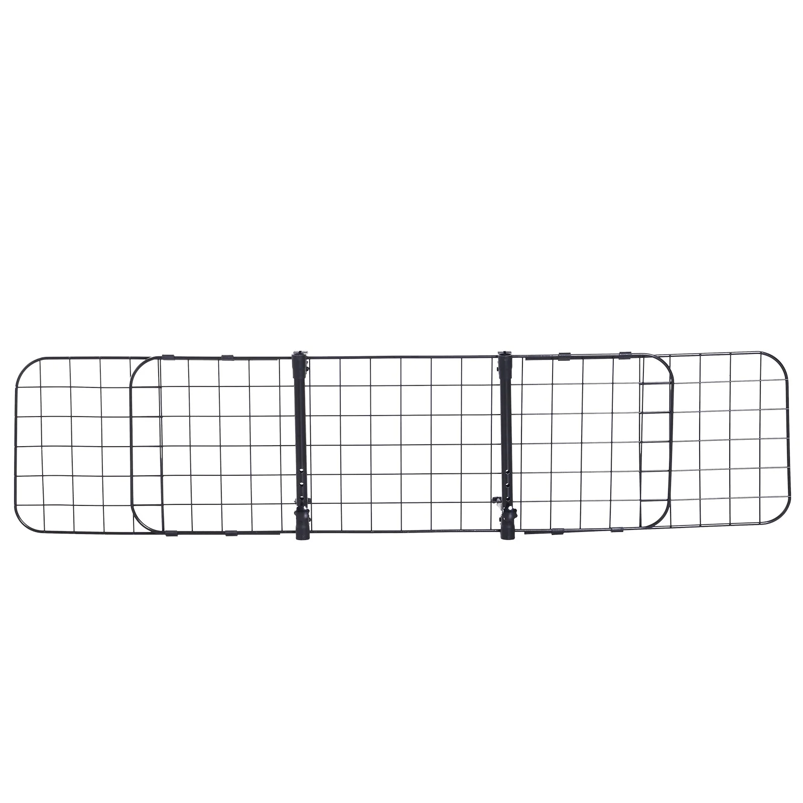 PawHut Heavy Duty Pet Dog Car Barrier Adjustable Ventilated Mesh Wire Guard Auto Vehicle Fence Protector SUVs Black - Image 4