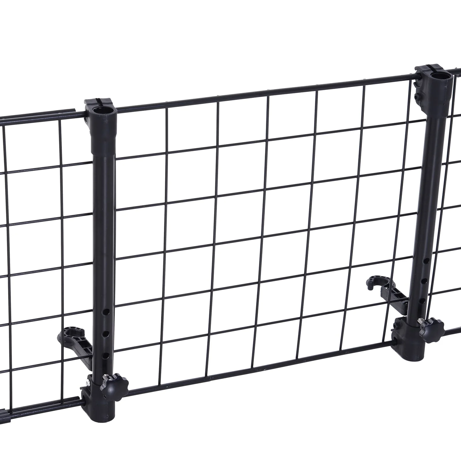 PawHut Heavy Duty Pet Dog Car Barrier Adjustable Ventilated Mesh Wire Guard Auto Vehicle Fence Protector SUVs Black - Image 9