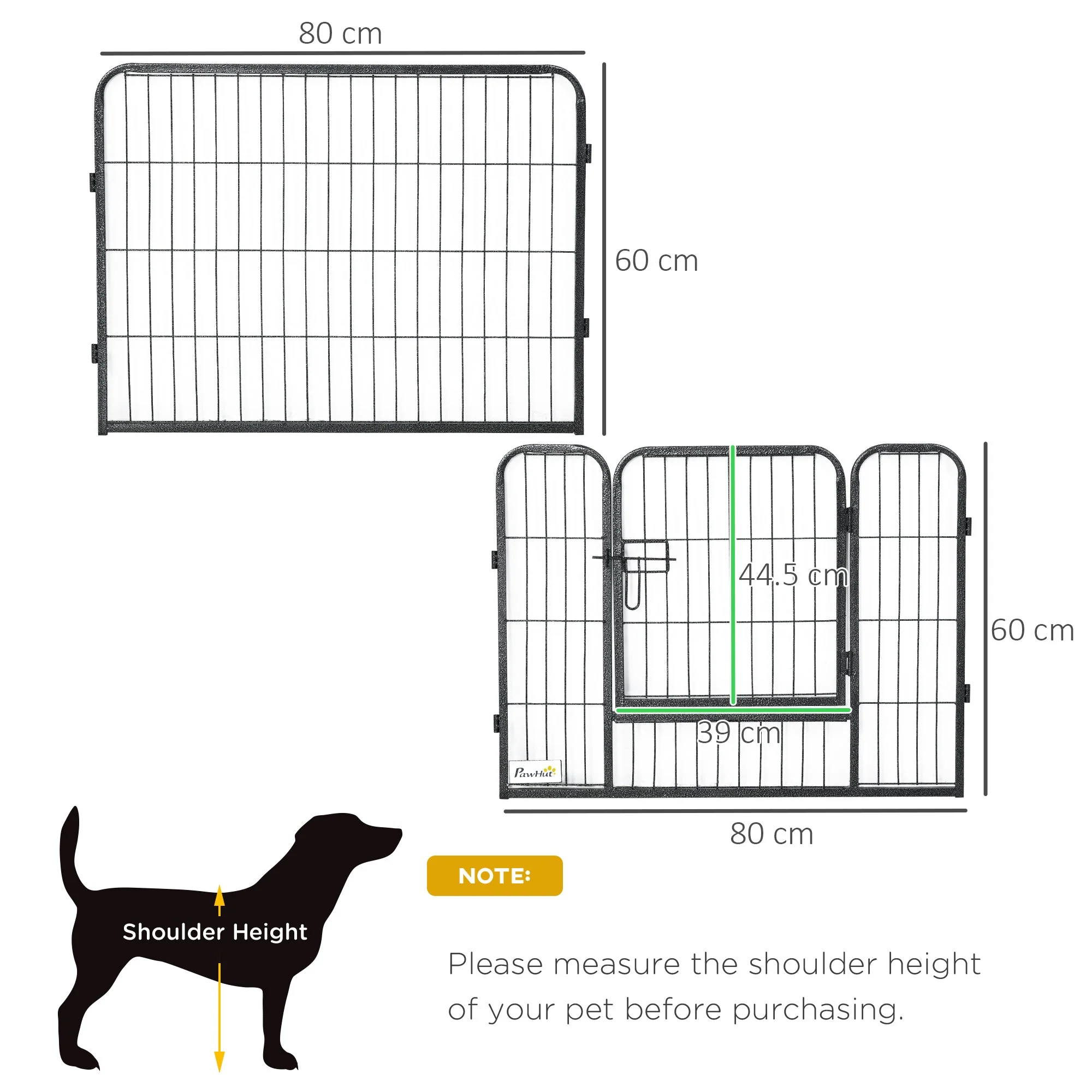 PawHut Heavy Duty Puppy Play Pen - Image 4
