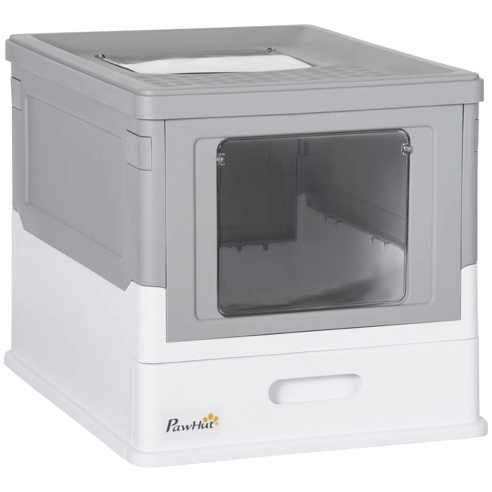 PawHut Hooded Cat Litter Box Scoop Included - Image 2