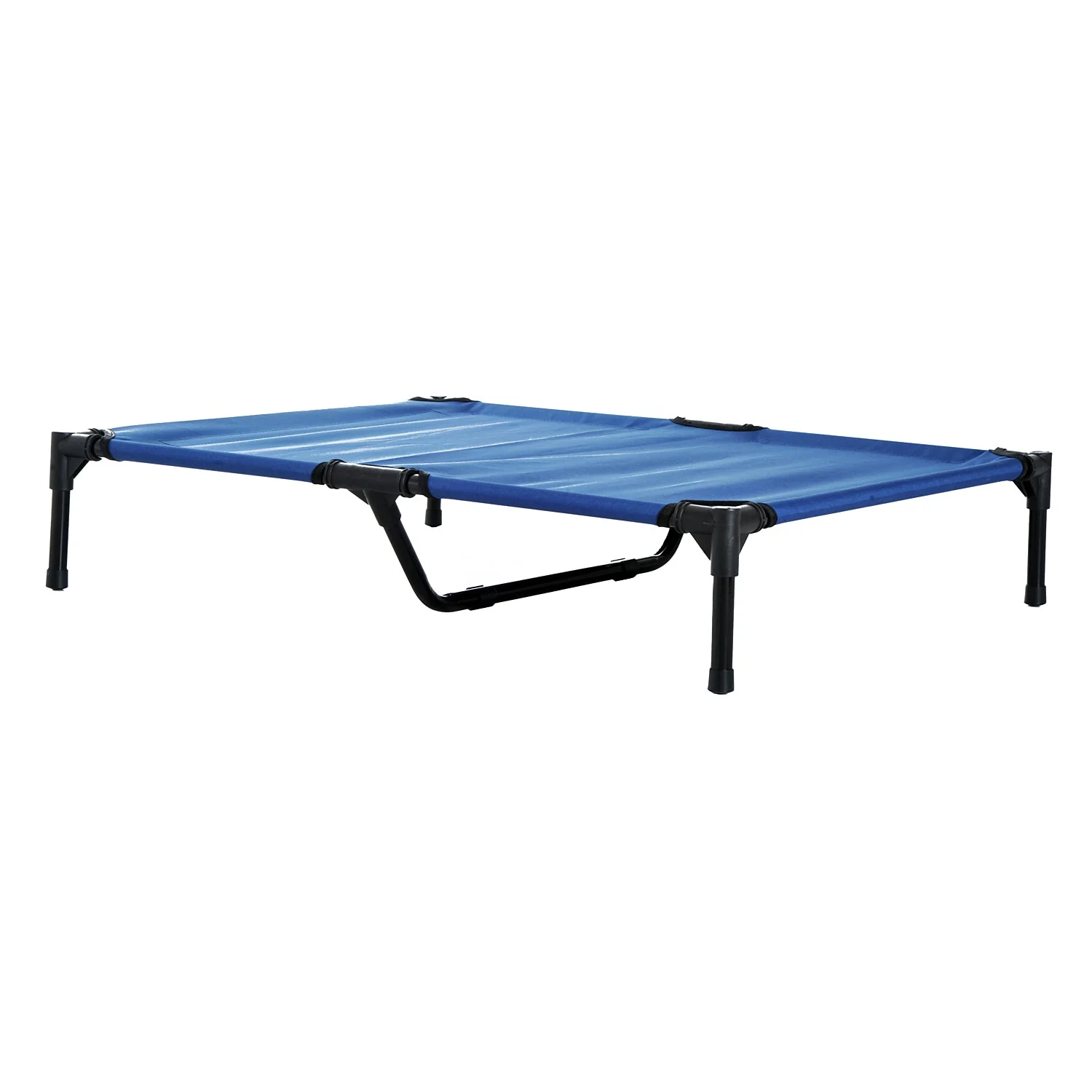 Pawhut Large Dogs Portable Elevated Fabric Bed For Camping Outdoors Blue - Image 4