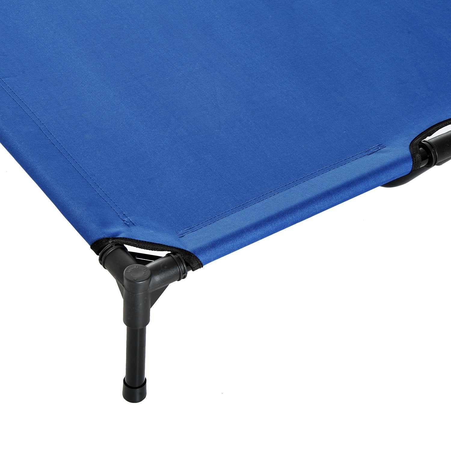 Pawhut Large Dogs Portable Elevated Fabric Bed For Camping Outdoors Blue - Image 6