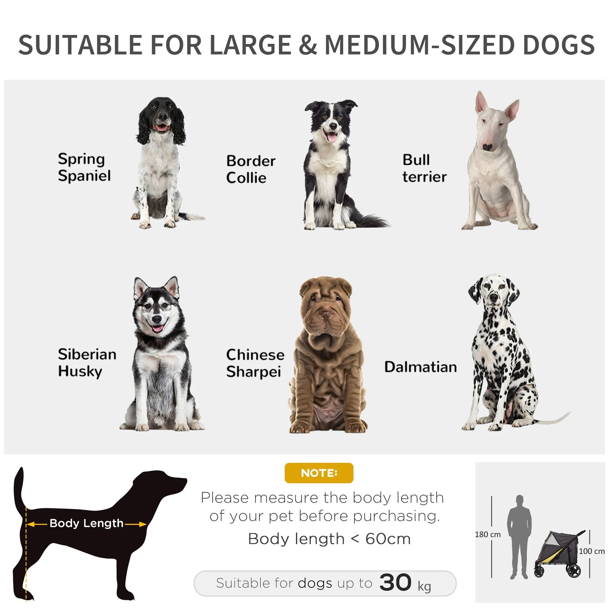 PawHut One-Click Foldable Pet Stroller - Image 7
