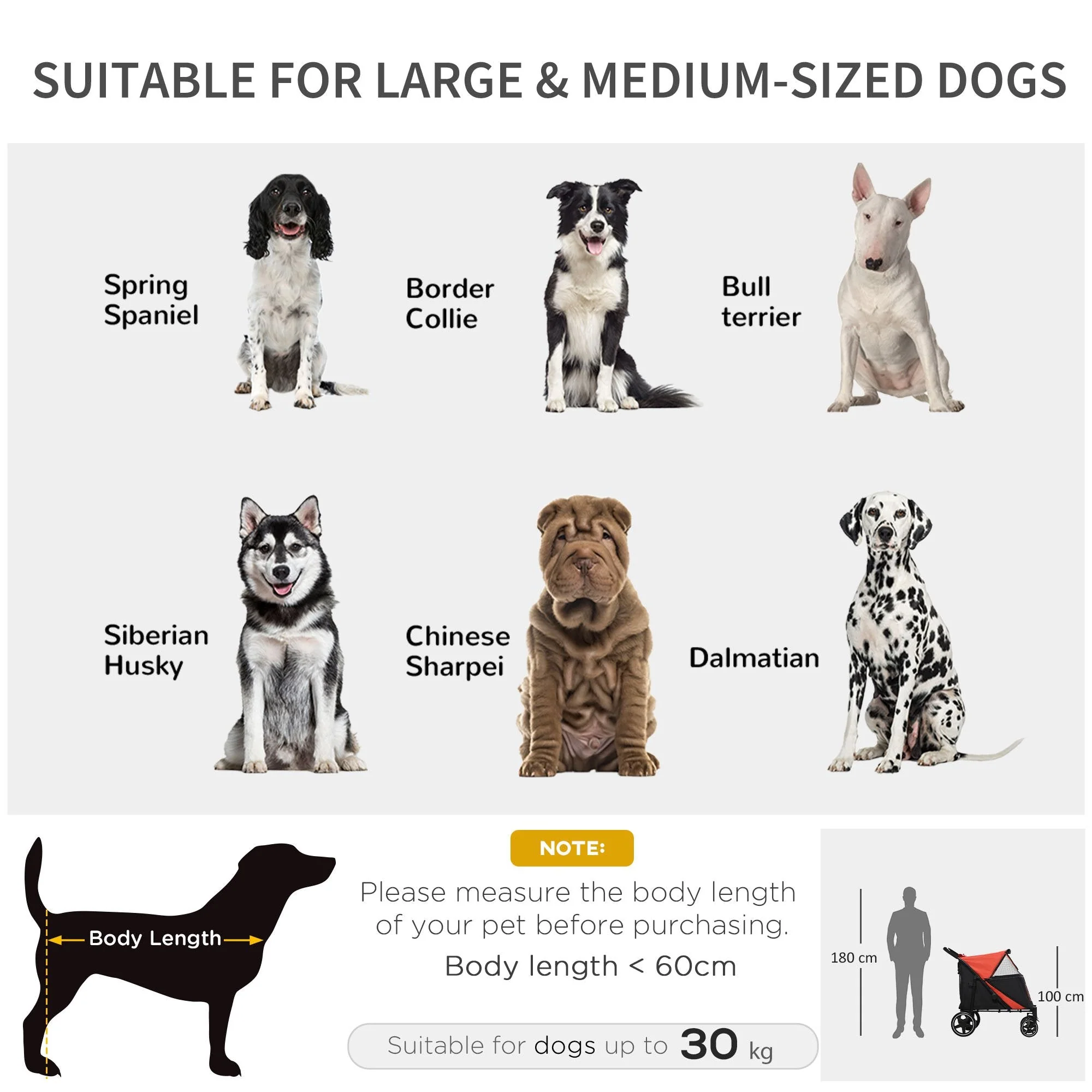 PawHut One-Click Foldable Pet Stroller - Image 5