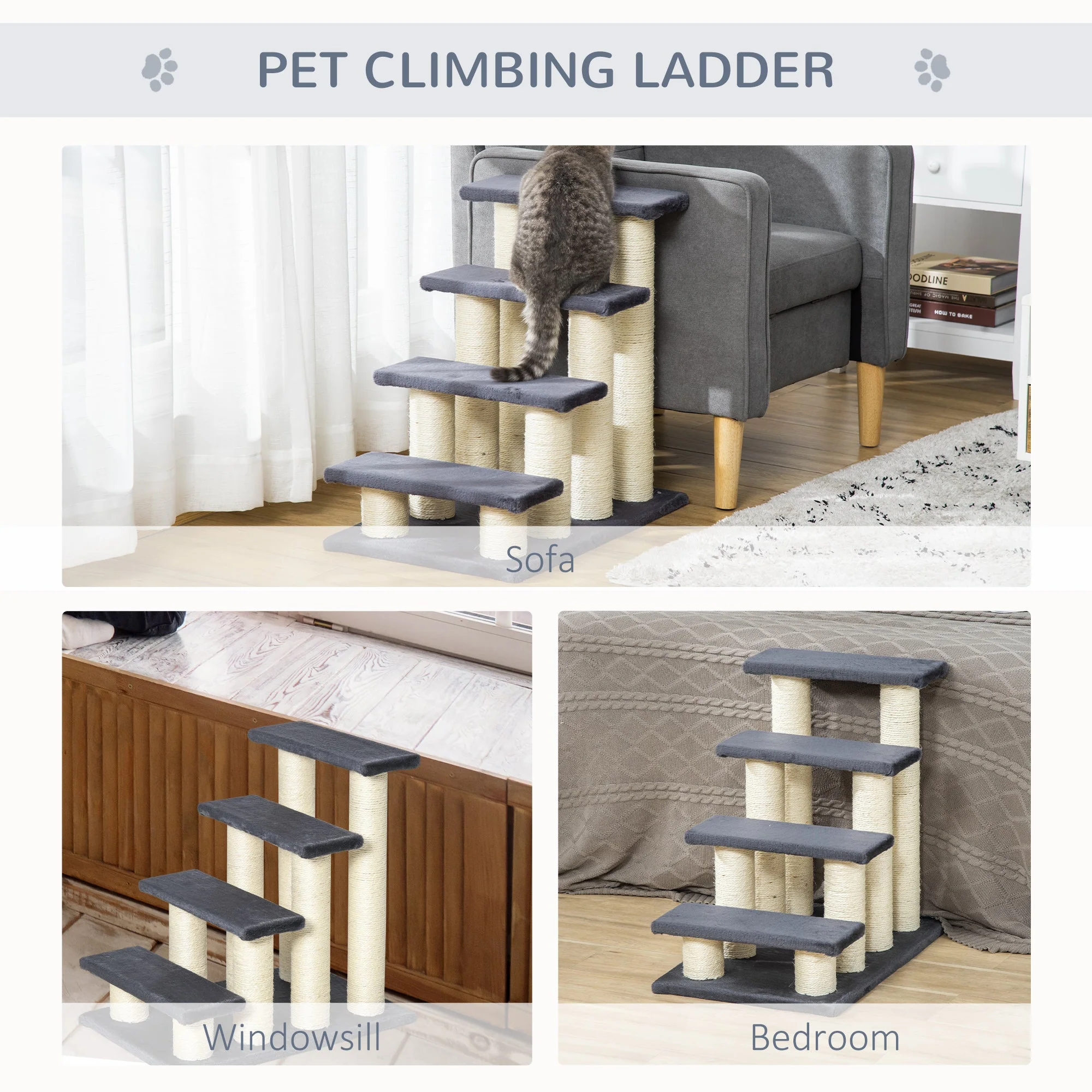 PawHut Pet Ladder - Image 3