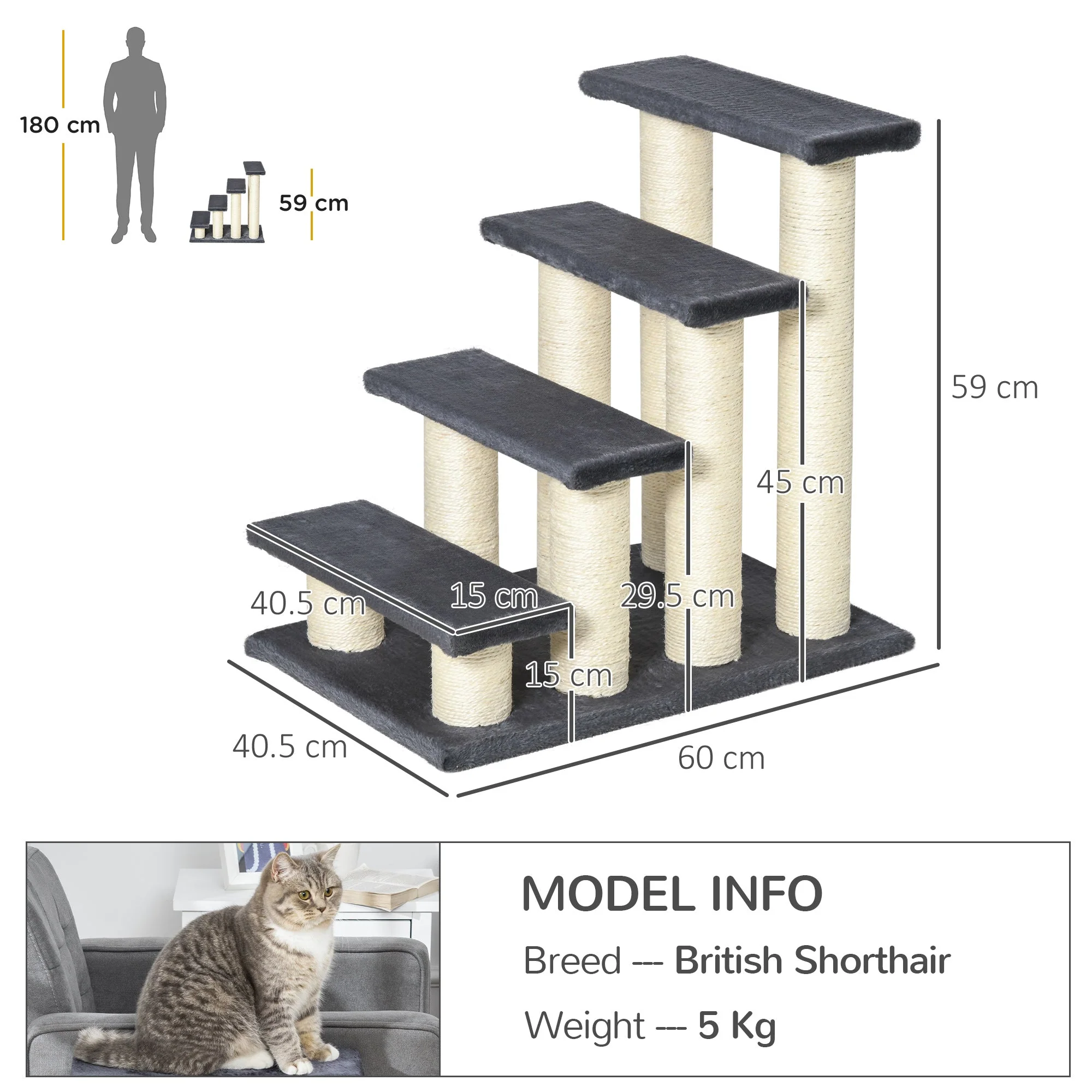 PawHut Pet Ladder - Image 6