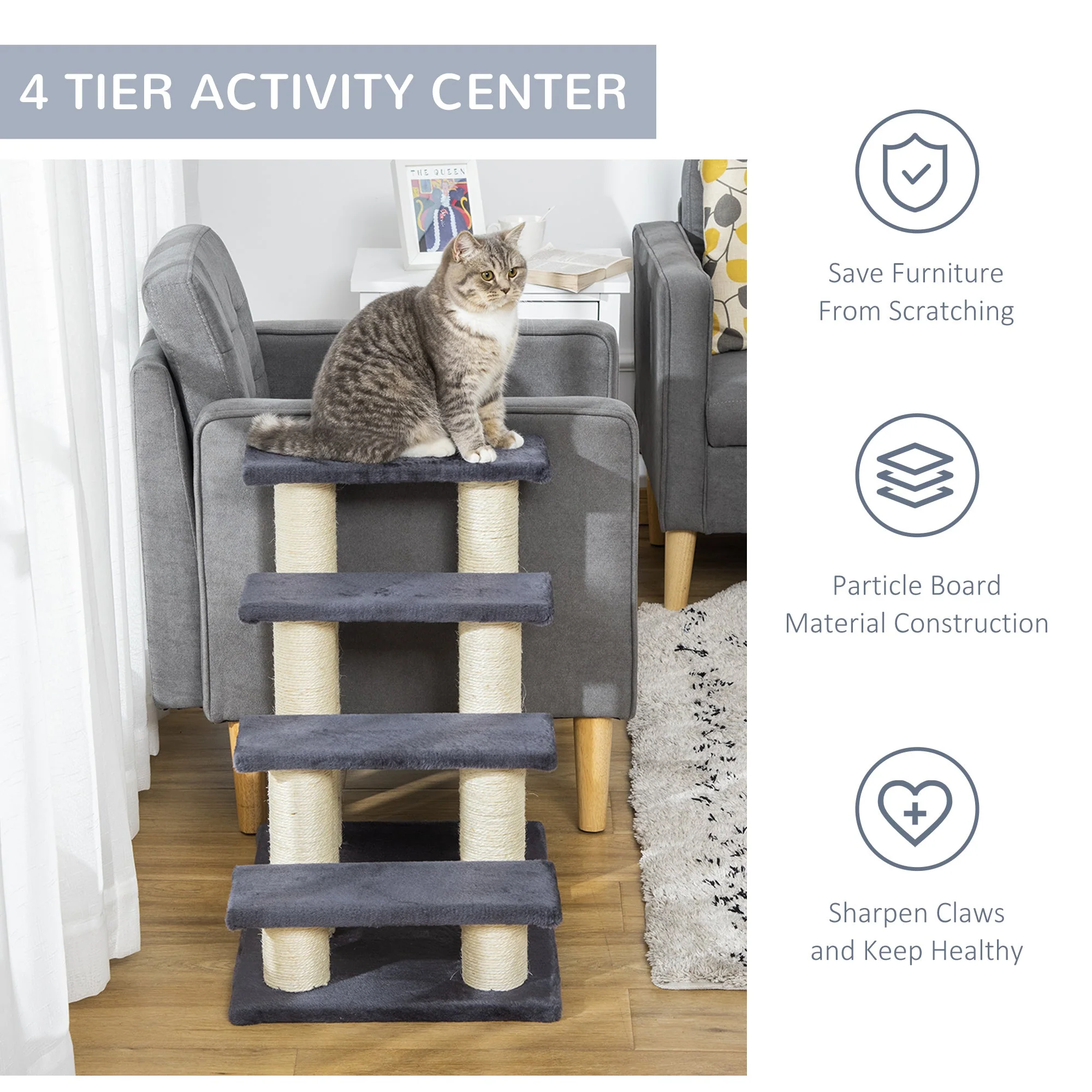 PawHut Pet Ladder - Image 8
