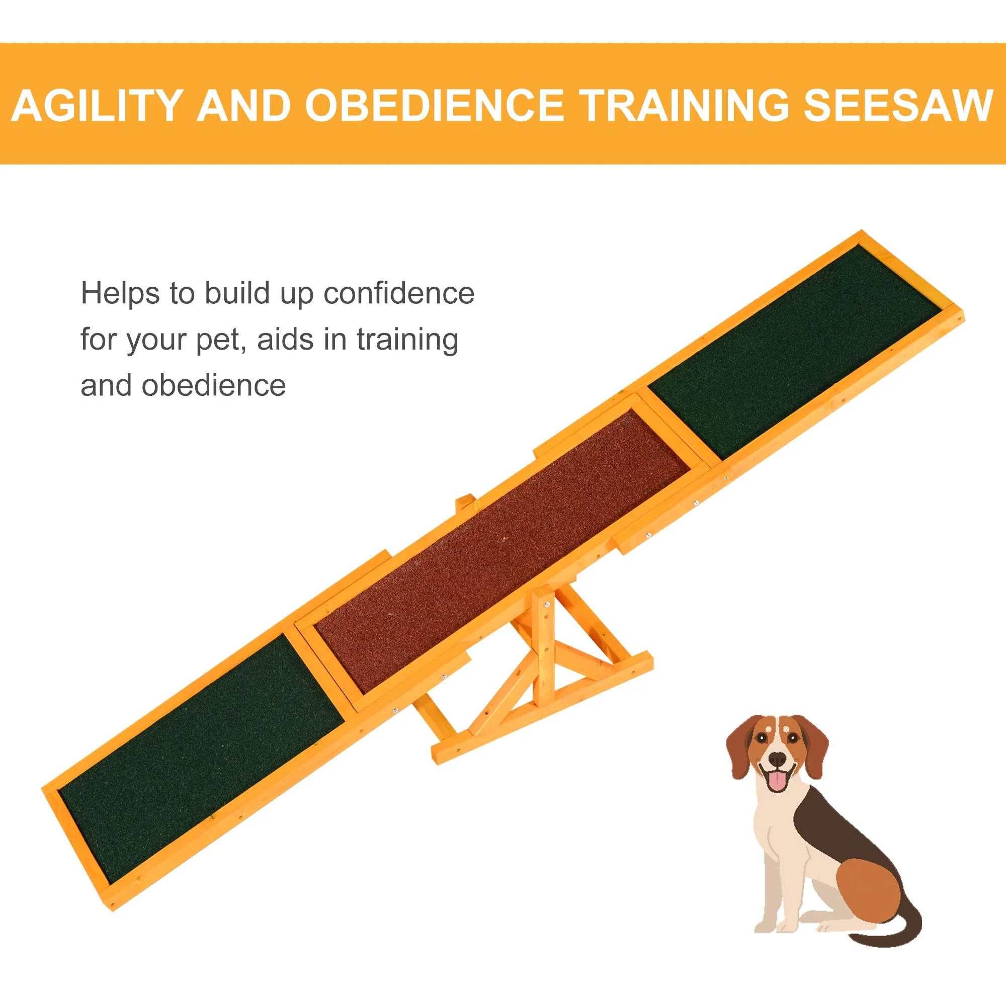 PawHut Pet Obedience Training Seesaw For Dog Agility - Image 5